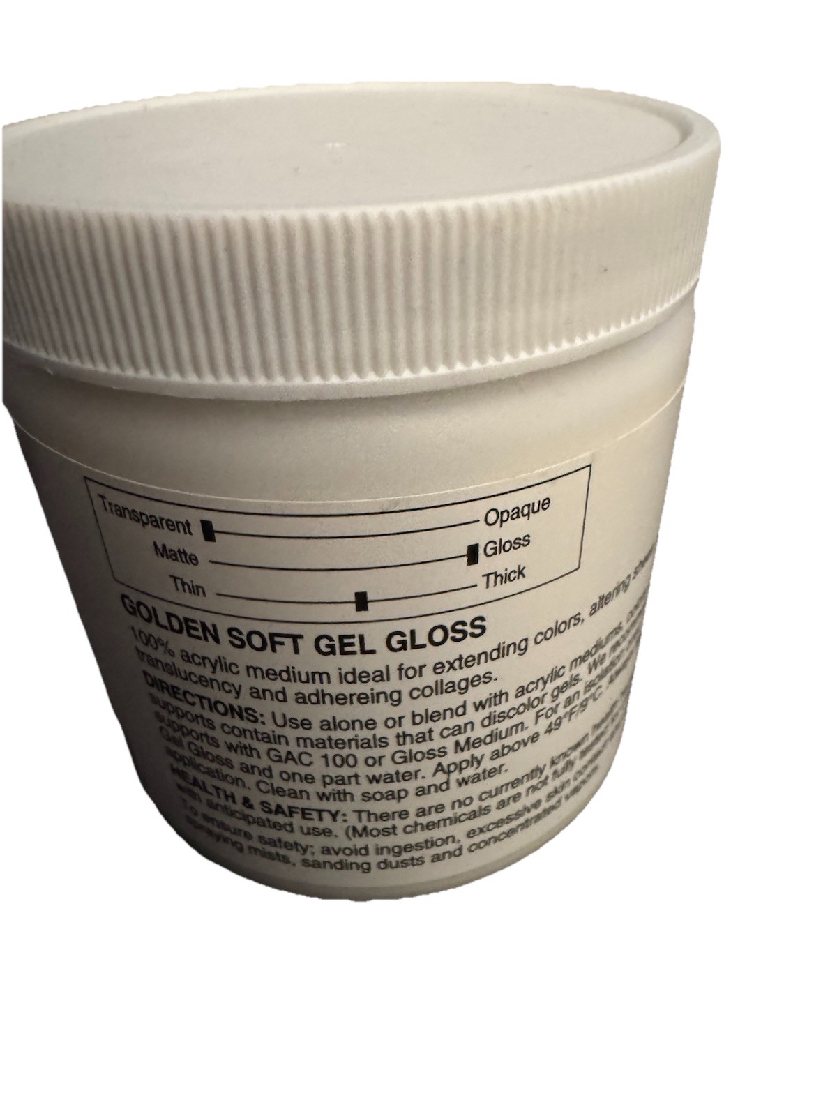 Golden Artist Colors – Soft Gel Gloss – 8 oz Jar