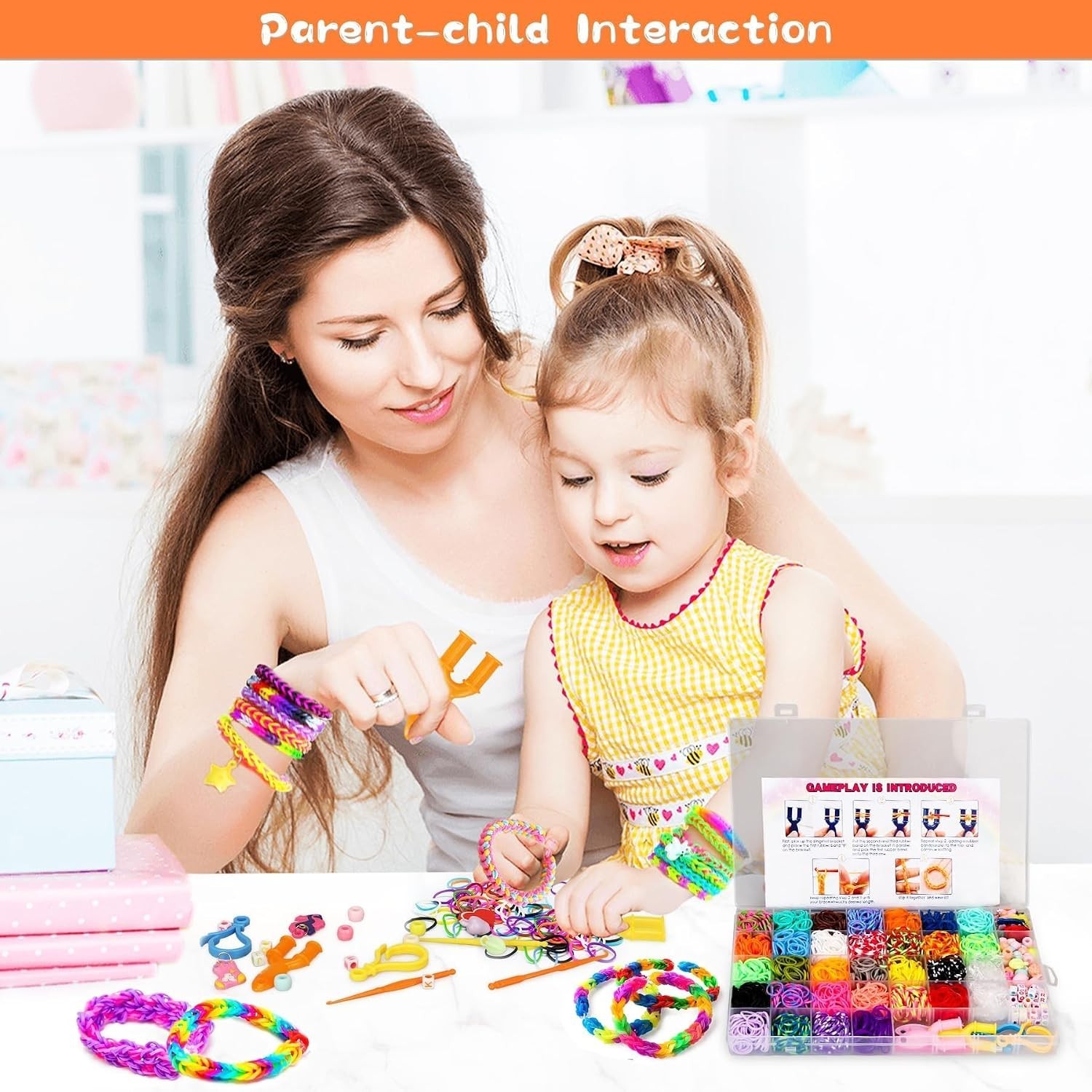 3000+ Colorful Rubber Band Bracelet Kit – DIY Craft Set for Kids’ Creativity