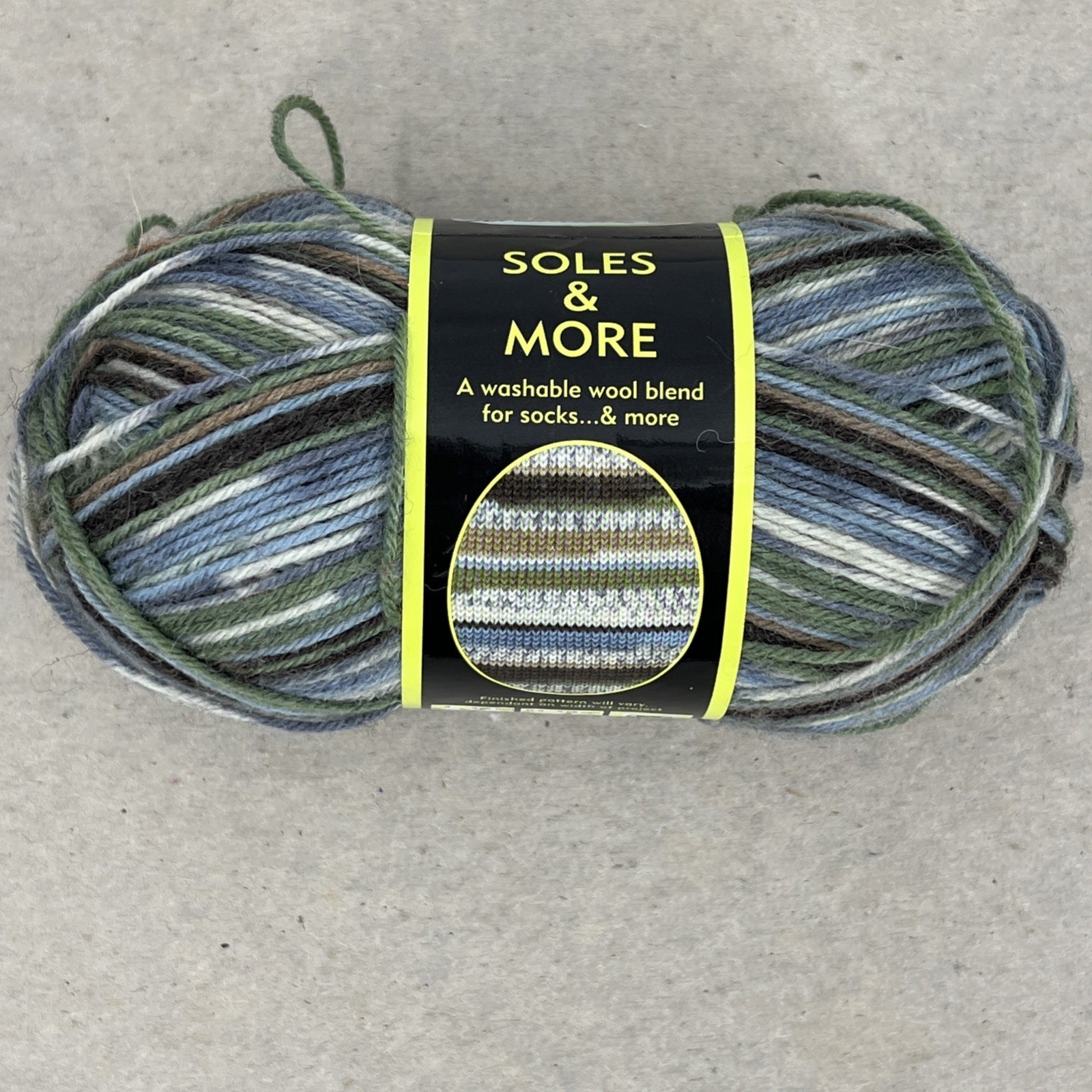 Sentations Soles & More Sock Yarn 60 gms ea. 75% Wool 25% Nylon Super Fine