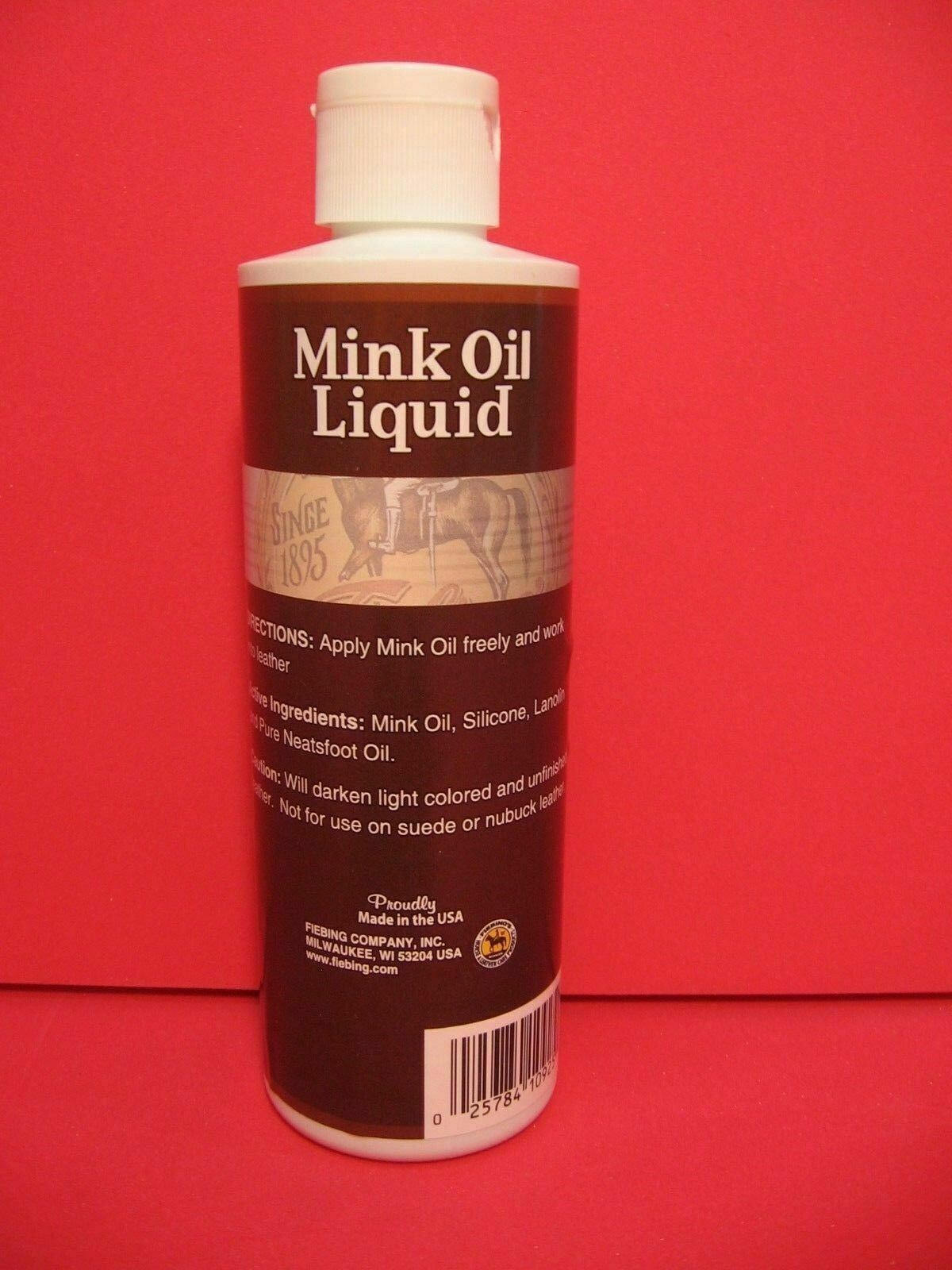 Fiebing’s Mink Oil Liquid – 8 Ounces – Leather Waterproofer – Leather Softener