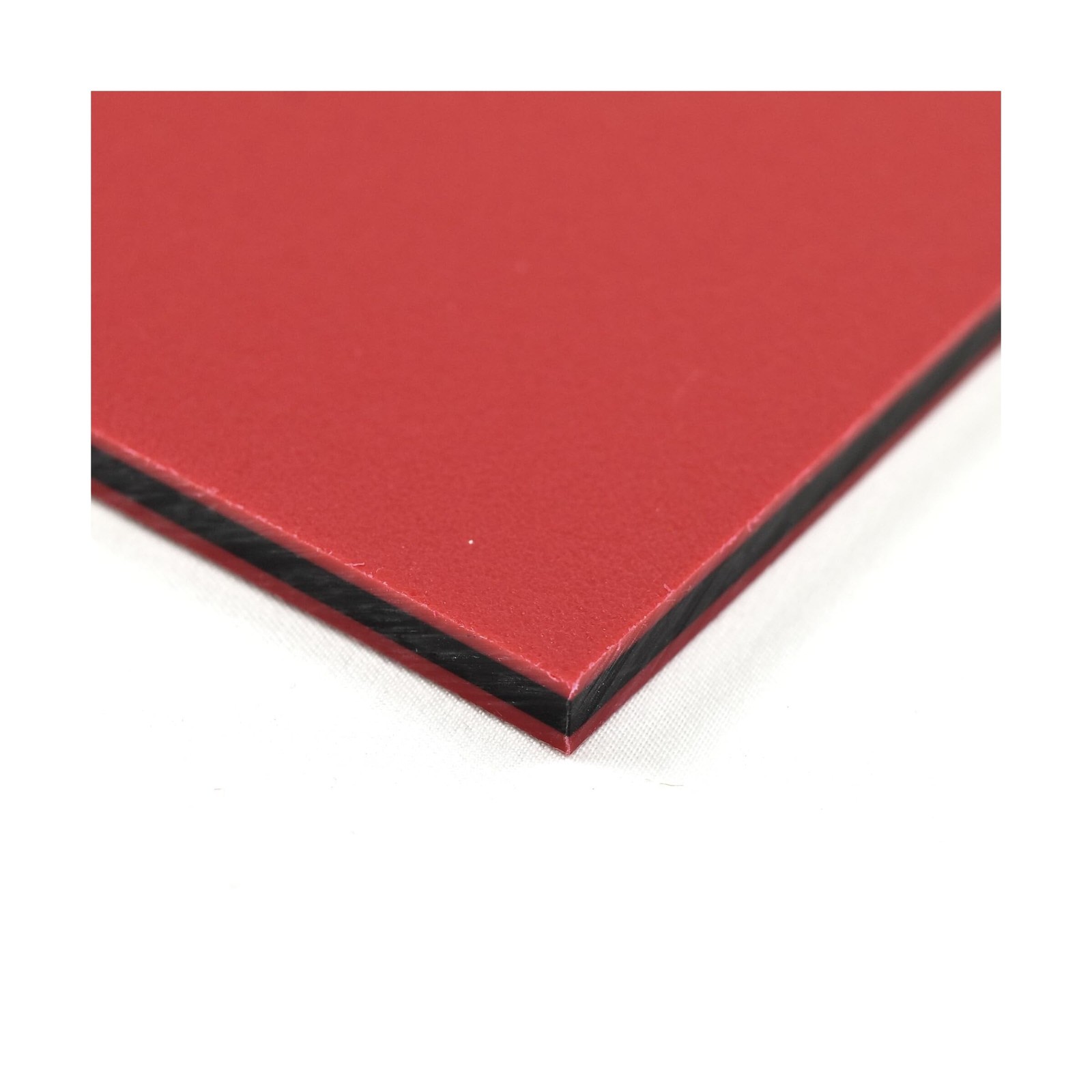 BuyPlastic King ColorCore Plastic Sheet 3/4″ x 24″ x 24″ Red-Black-Red Color …
