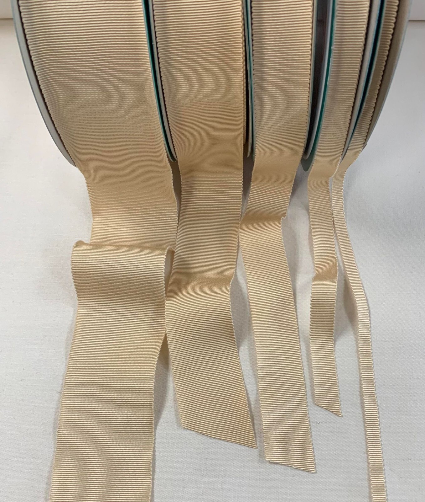 Beige 100% Rayon Petersham Ribbon (5 Widths to choose from)