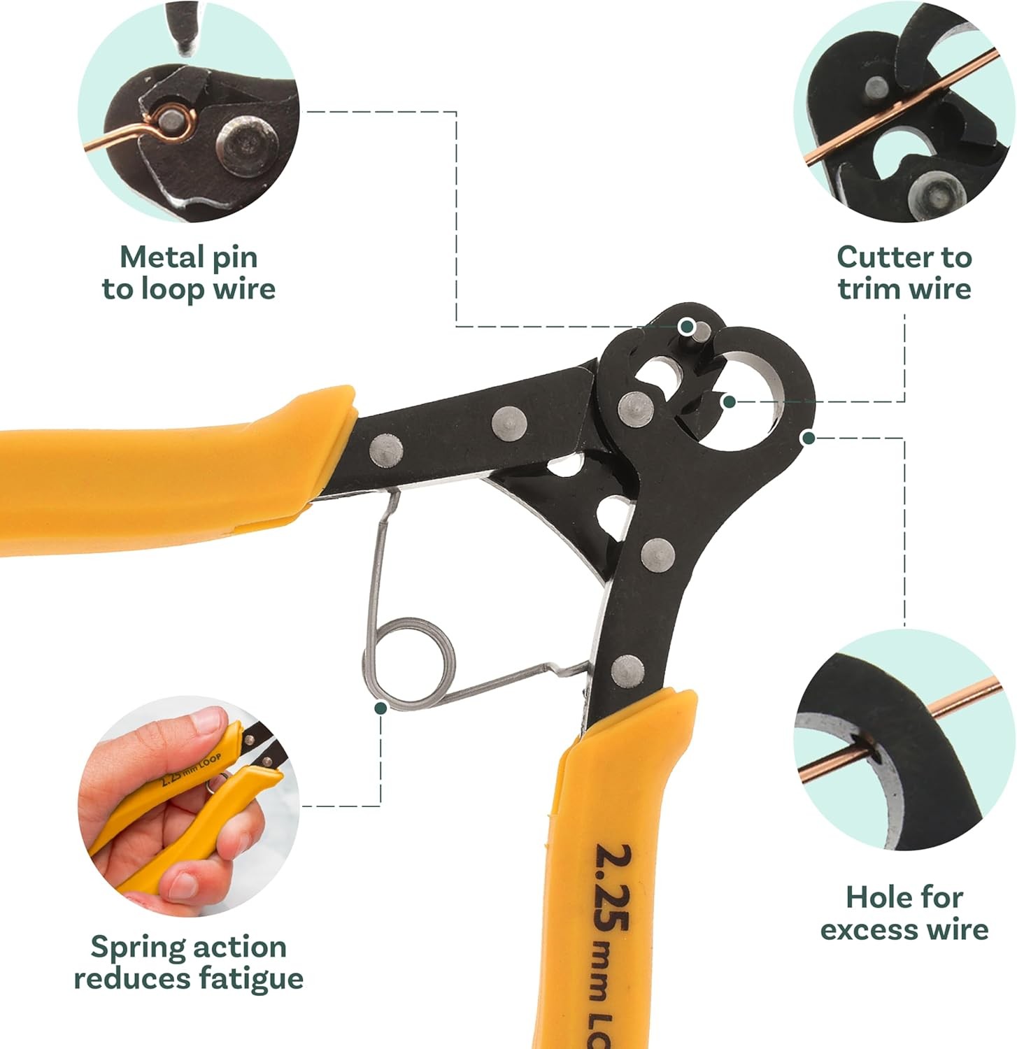 The Beadsmith One Step Looper Tool 2.25mm Wire Loop Maker for Jewelry Craft