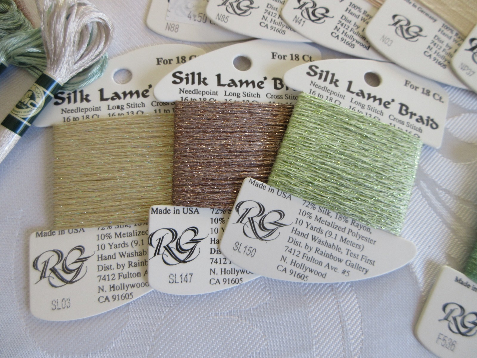 SPECIALTY Needlepoint Threads, MIXED LOT RAINBOW GALLERY KREINIK DMC CARON