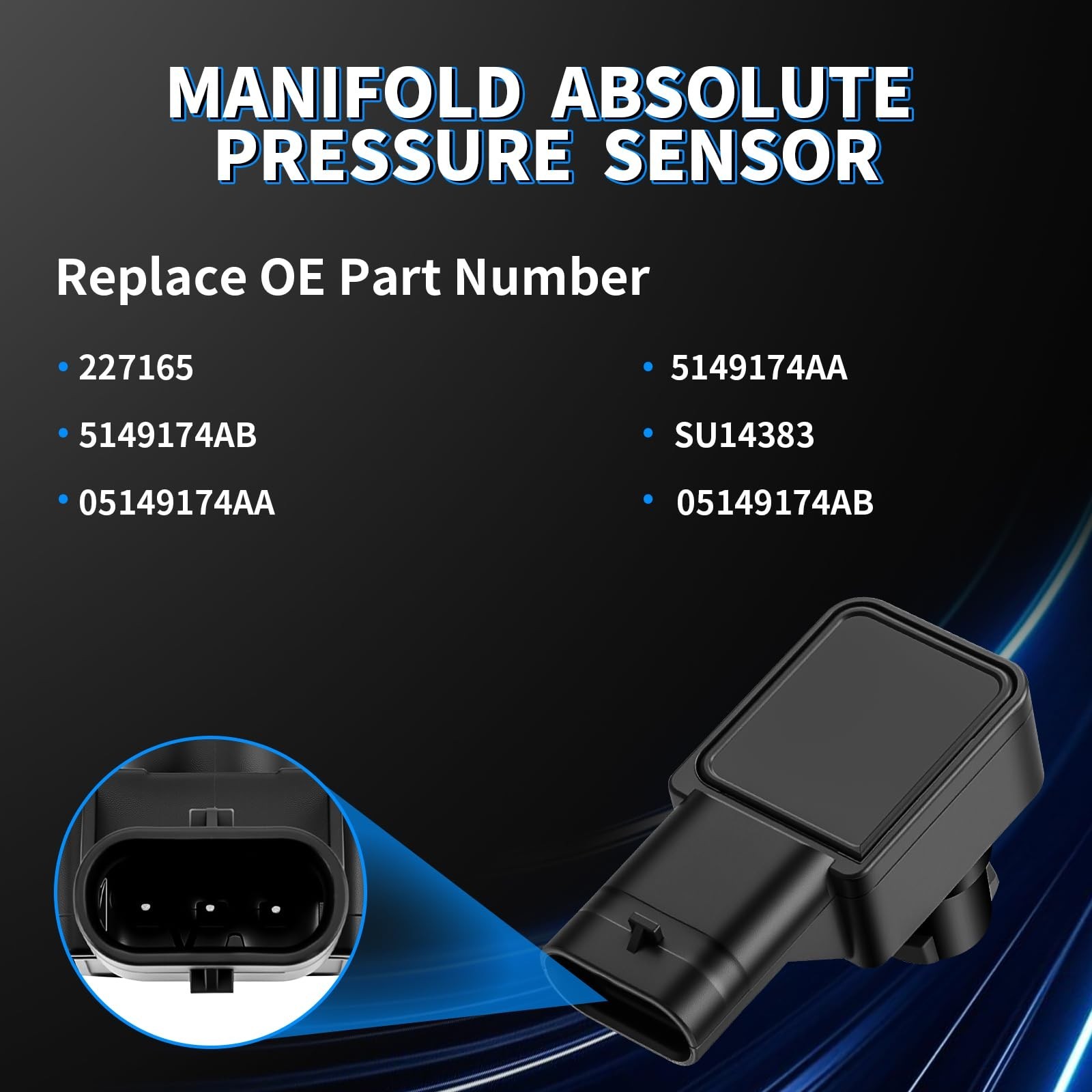 MAP Manifold Absolute Pressure Sensor Fit for Dodge Grand Caravan Charger Cha…