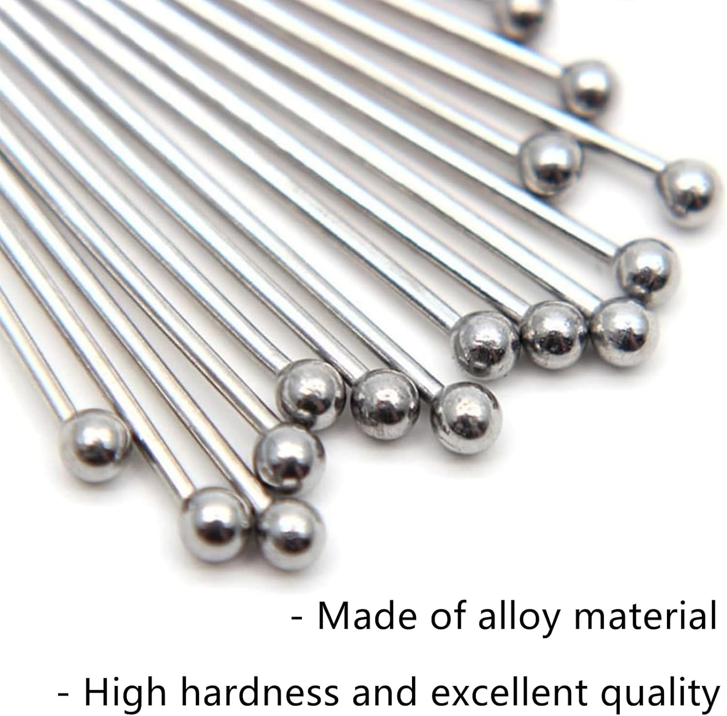 Silver Plated Quality Brass Ball Head Pins for Jewelry Making, Earrings – Hypoal
