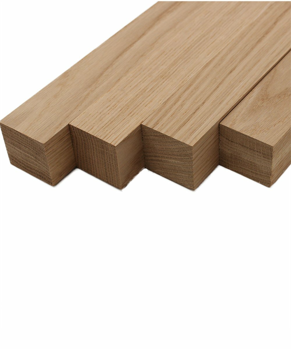 White Oak Turning Blanks (4pc) 2″ x 2″