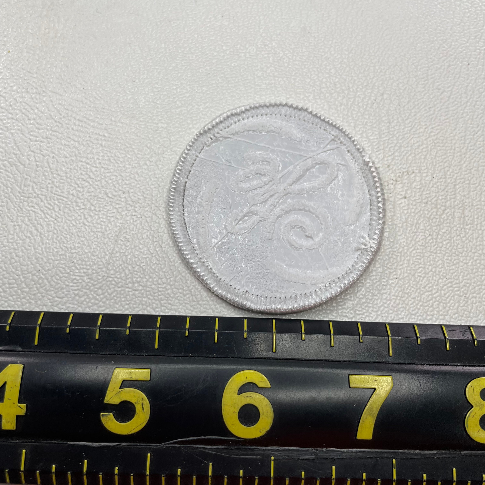 White & Gray GE GENERAL ELECTRIC Advertising Patch M008
