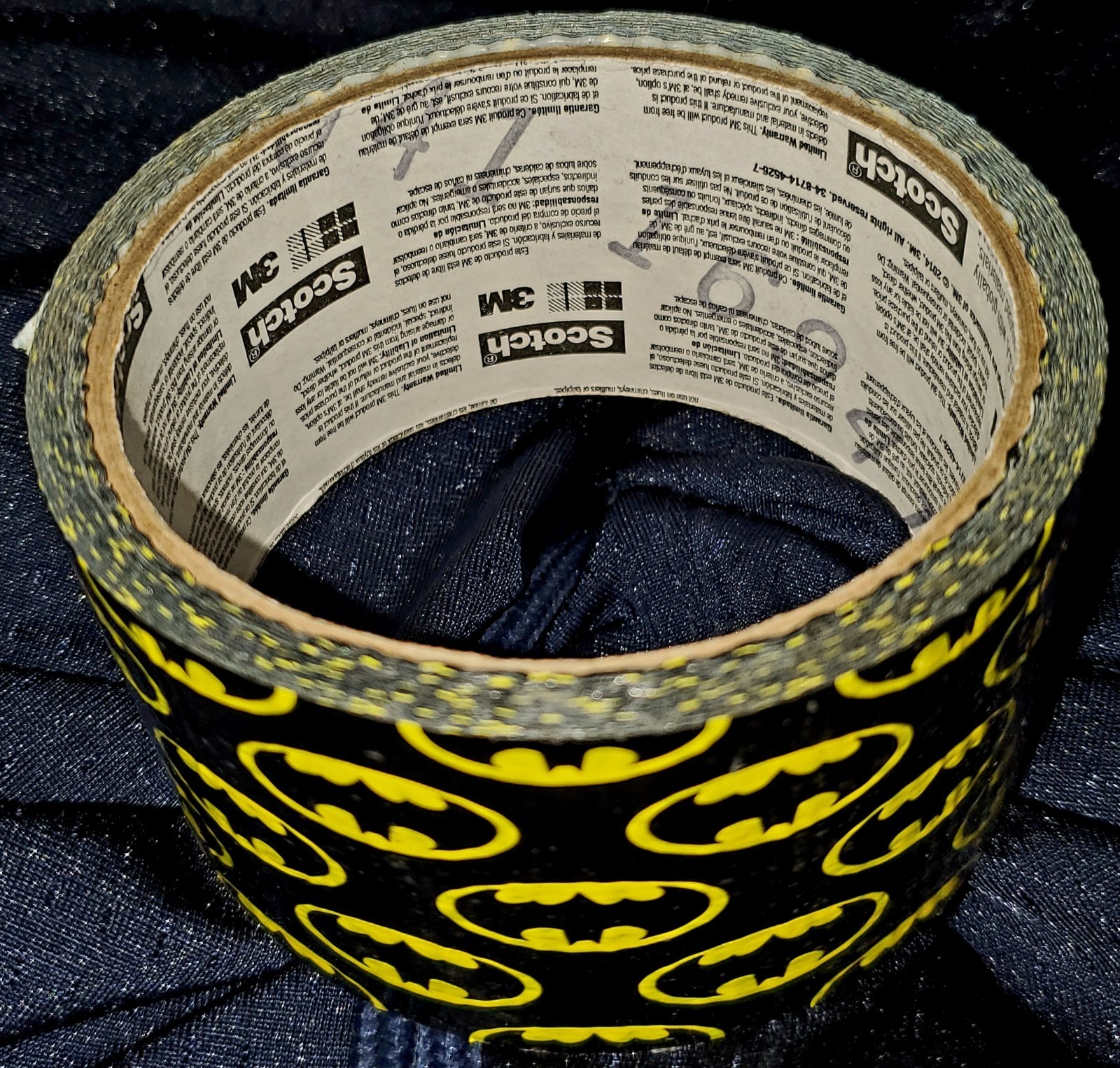 Rare Discontinued Batman Superhero DC Duct Tape Roll Scotch 3M 1.88″x10yd Used