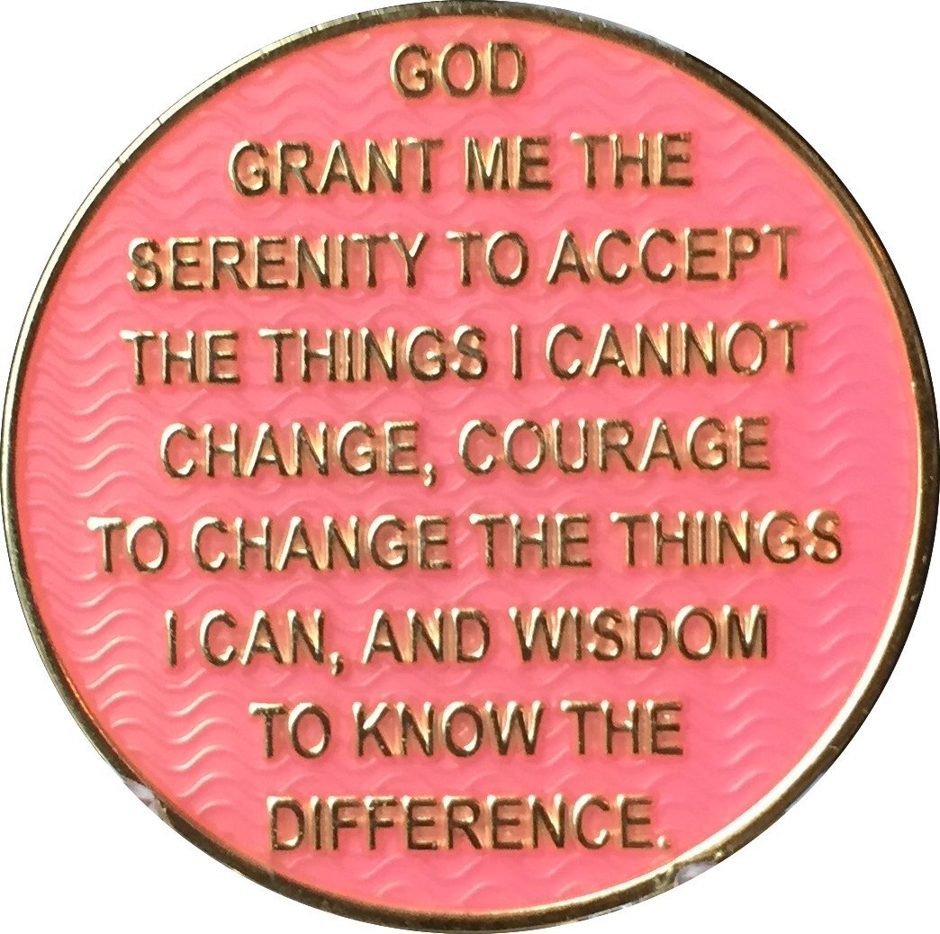 1 Month AA Medallion Reflex Pink Gold Plated 30 Day Chip