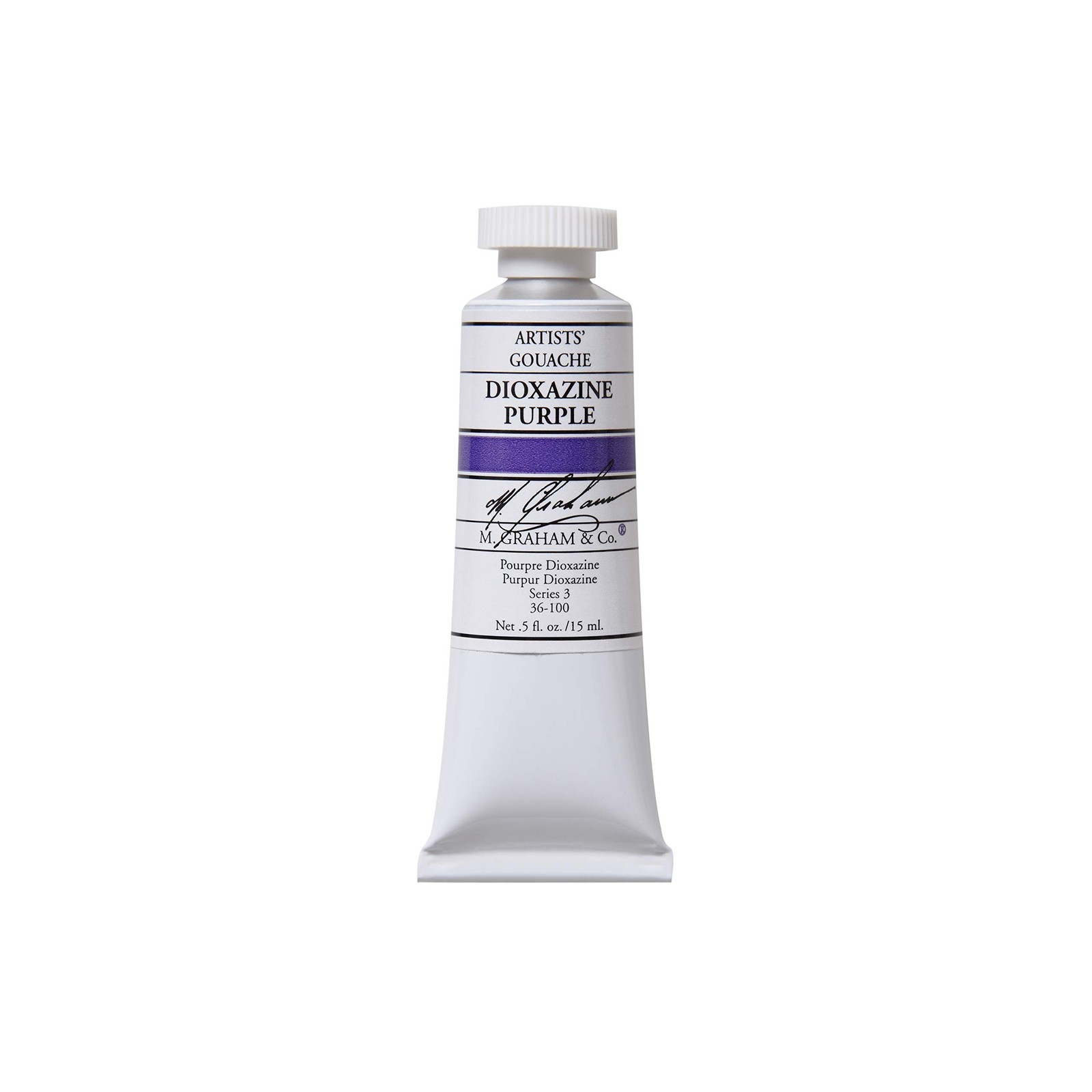M. Graham 1/2-Ounce Tube Gouache Paint, Dioxazine Purple 0.5 Fl Oz (Pack of 1)