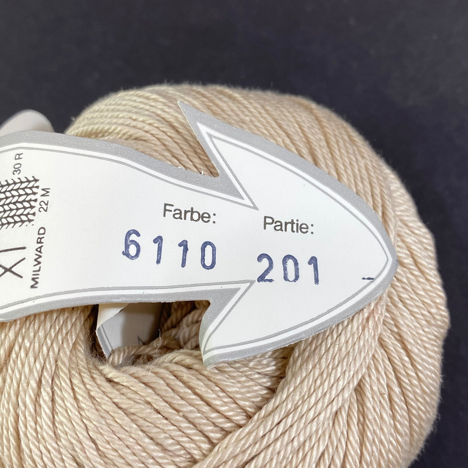 Gedifra St Tropez Yarn 100% Cotton 50g 125m Color # 6110 Beige Made in Bulgaria