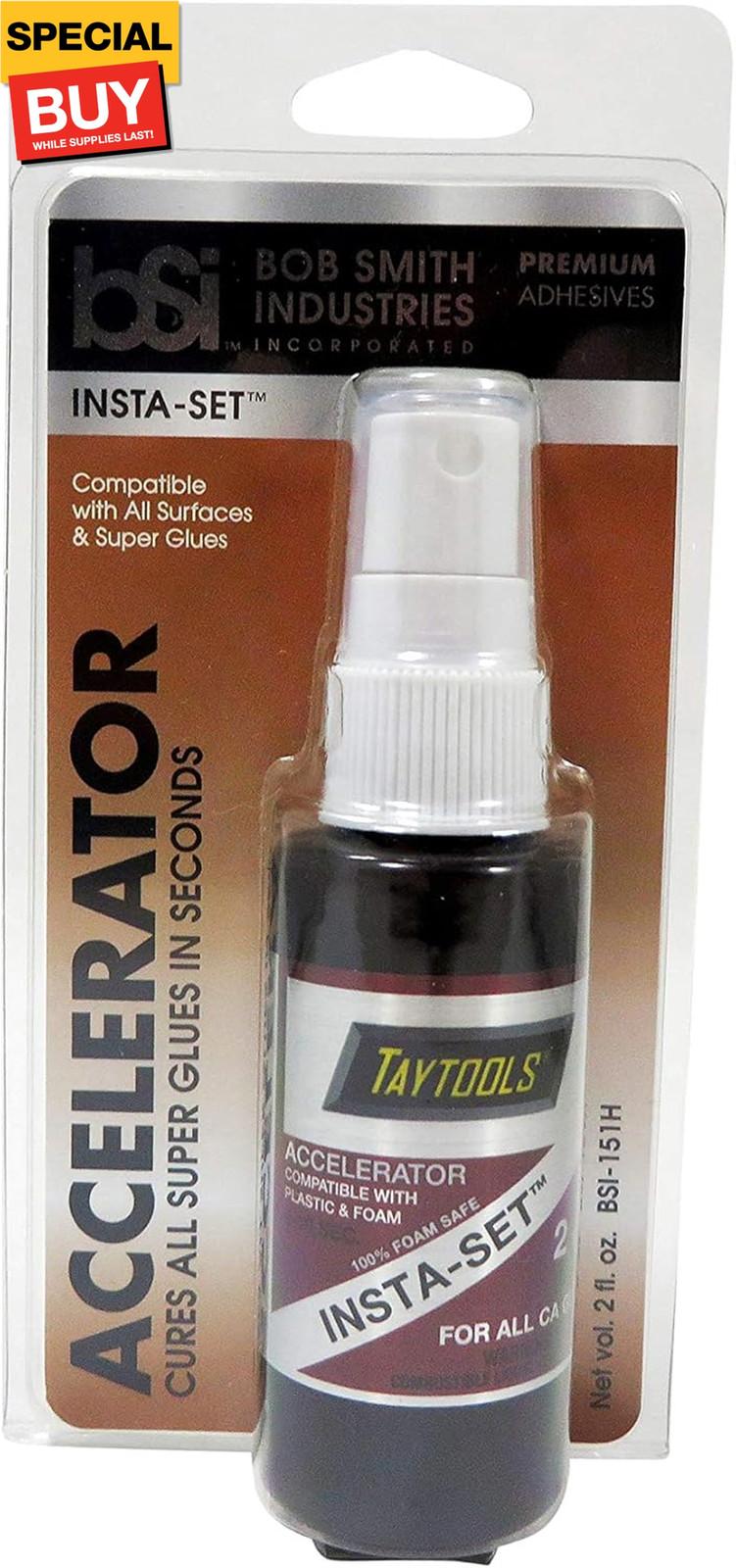 BSI / Taytools Bob Smith Industries Combo Pack with 1 OZ Medium Viscosity Insta-
