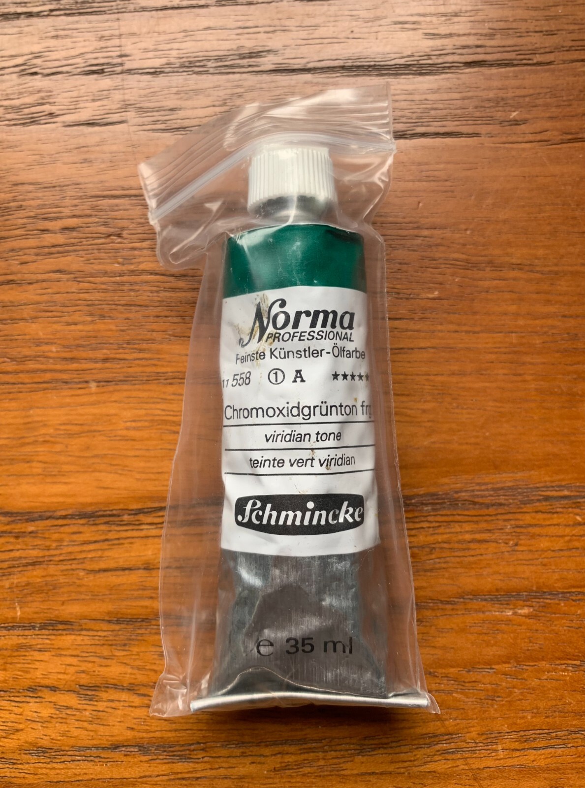 Schmincke Norma Professional Oil Paint – Viridian Tone – Discontinued Color