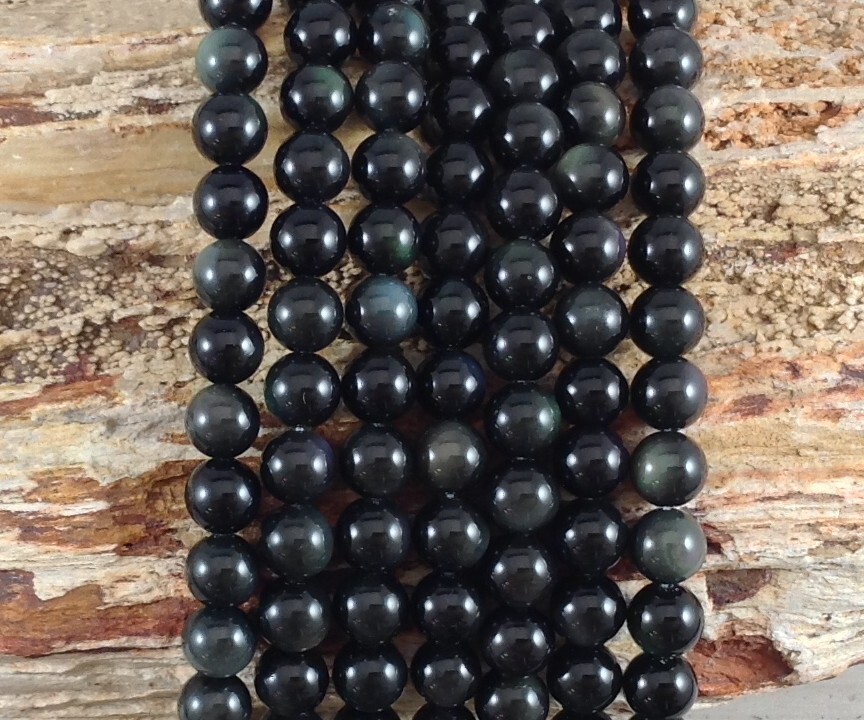 Rainbow Obsidian 6mm 8mm 10mm 12mm Round