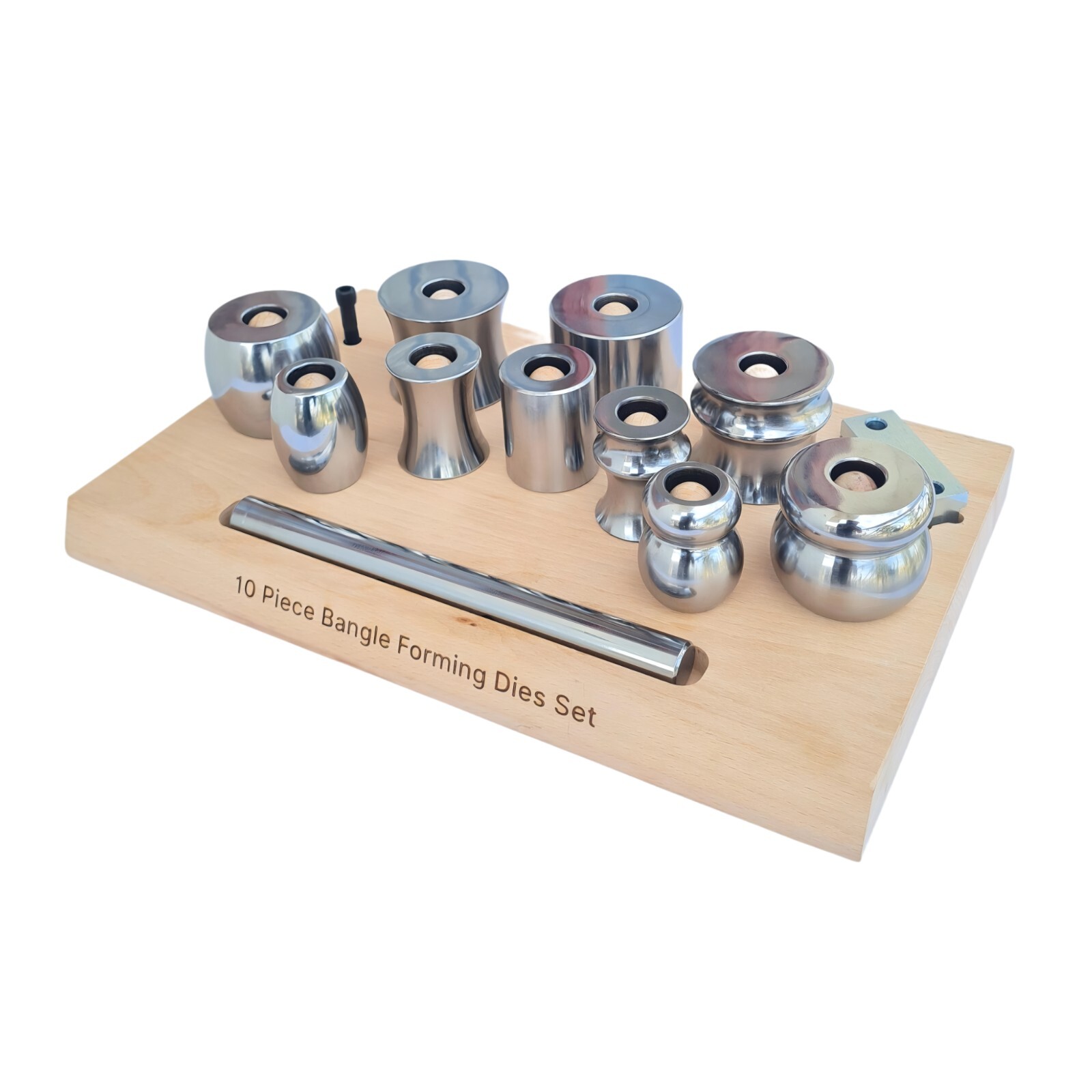 Bangle Bracelet Forming Die with Set of 10 Pcs – Assorted Metal Shaping Dies