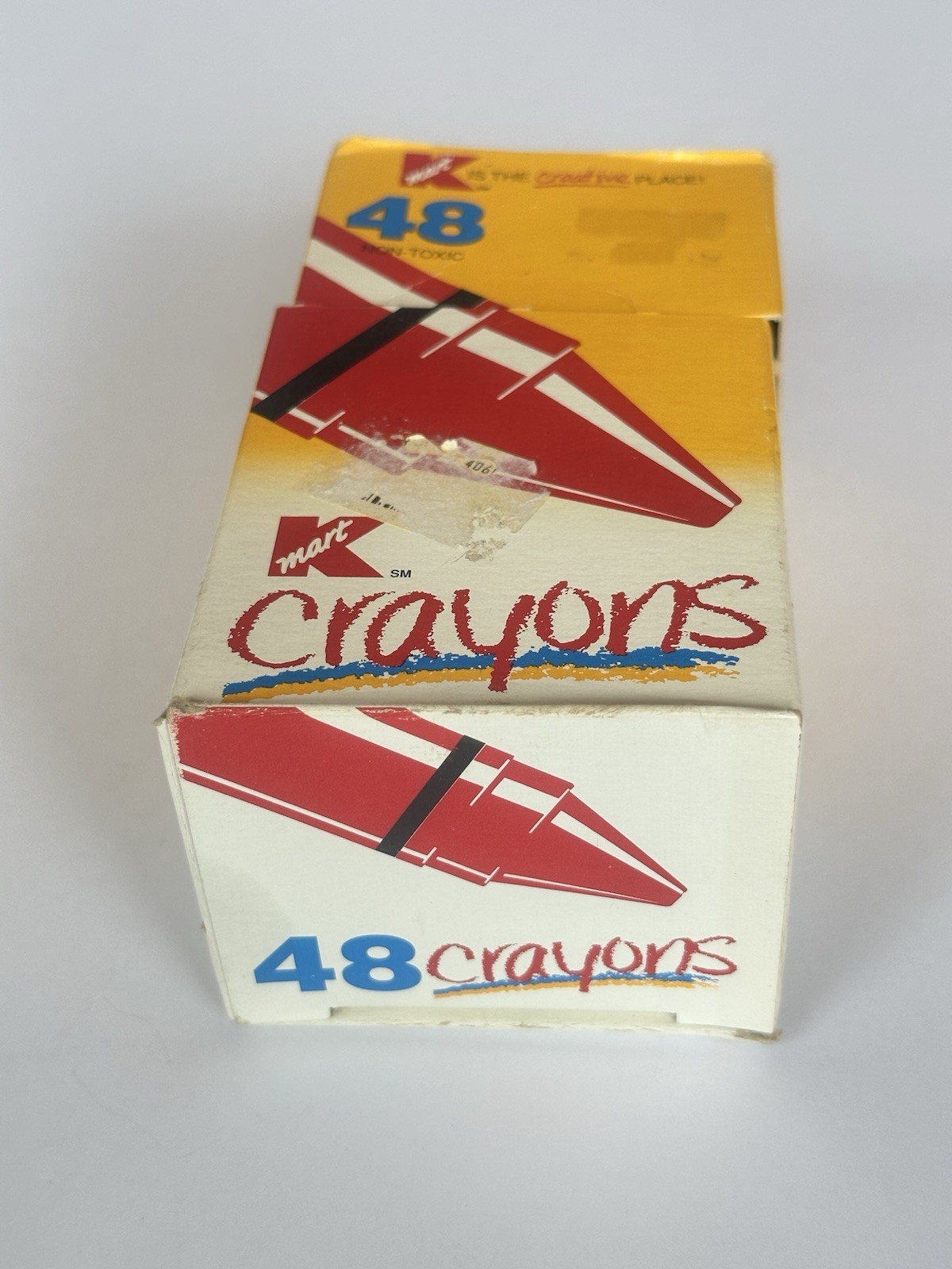 Vintage KMART Crayons Non Toxic Box of 48 Colors Collectible Advertising 1990s