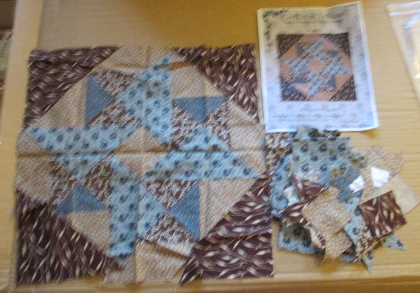 Homestead Hearth Civil War Tribute Quilt Block of Month Kit #1 Shots Fort Sumter
