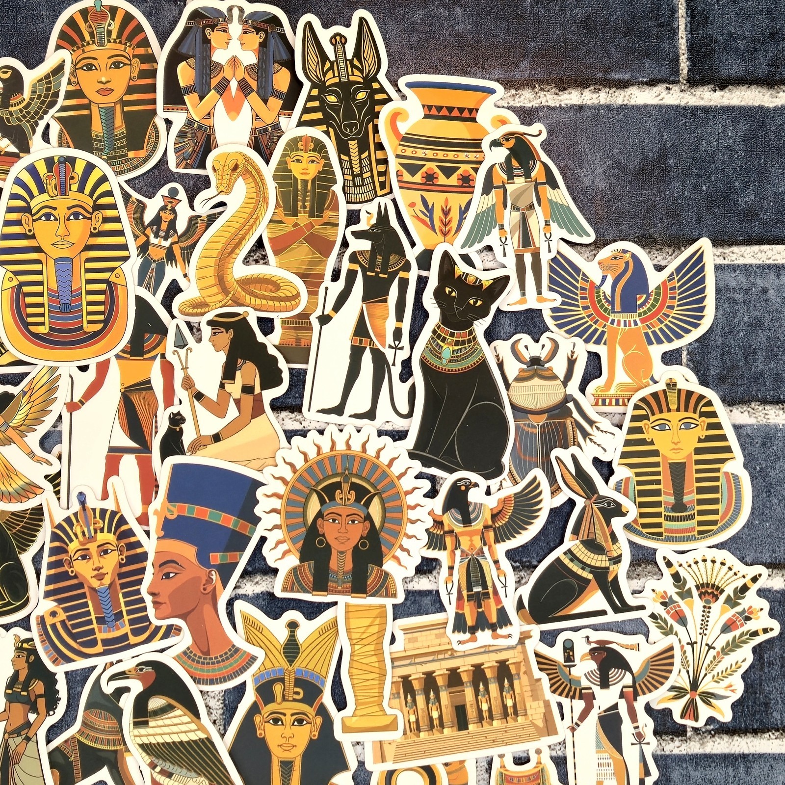 Ancient Egyptian Gods & Pharaoh Stickers | Ancient Egypt Theme | Set of 10