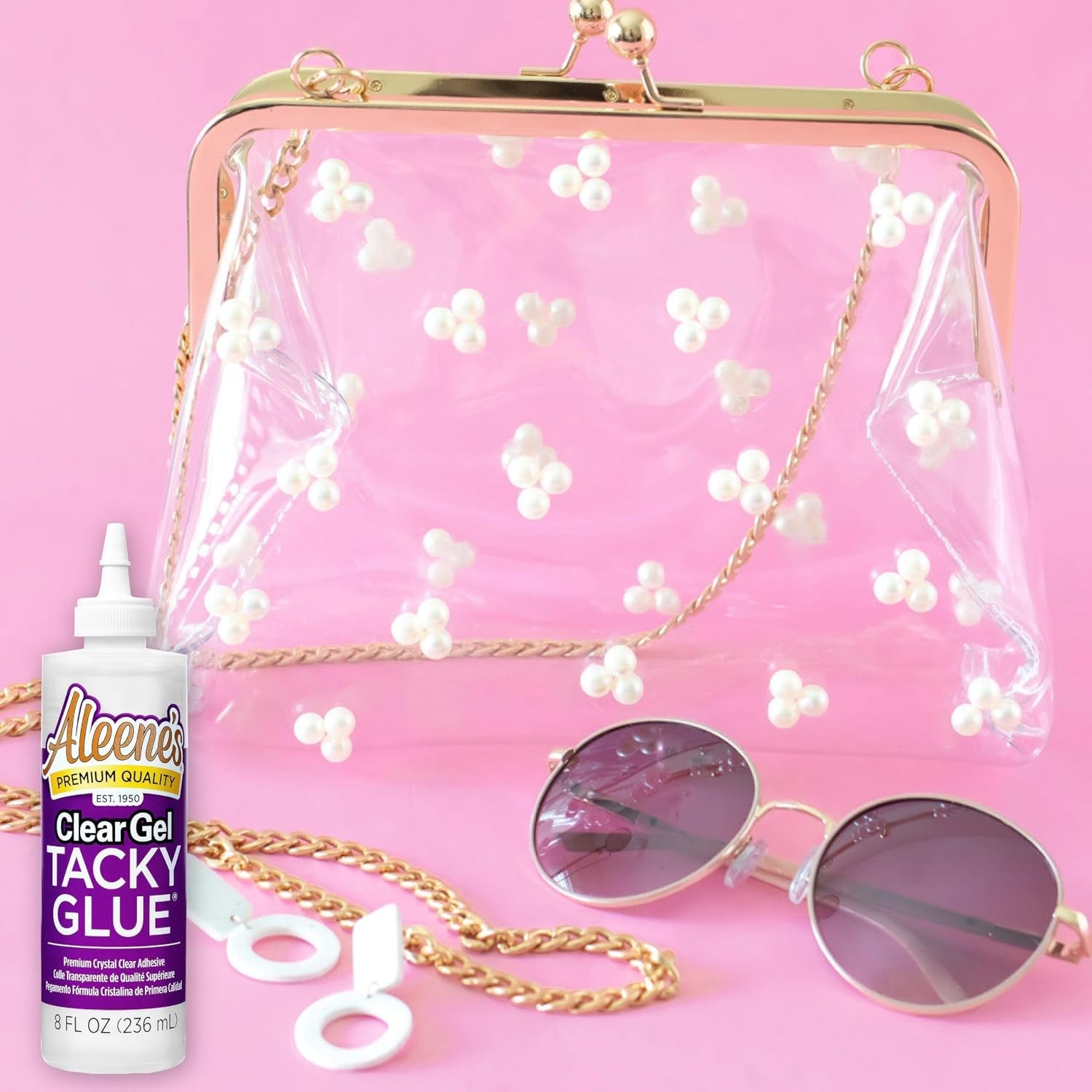 Clear Gel Tacky Glue — All Purpose Adhesive — 8 fl oz. — Aleene’s