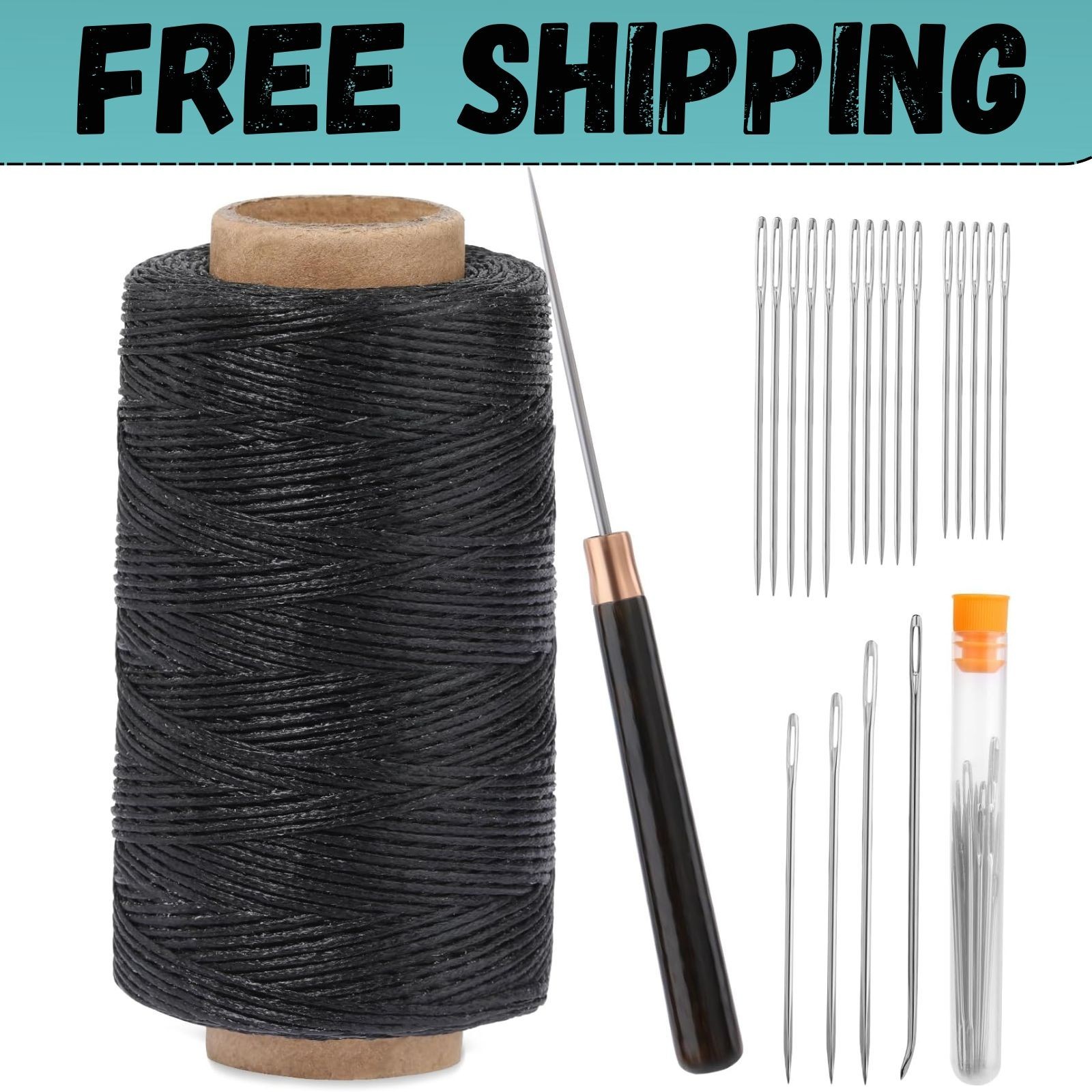 Springfield Leather Heavy Duty Waxed 1mm Thick Hand Sewing Rhino Thread
