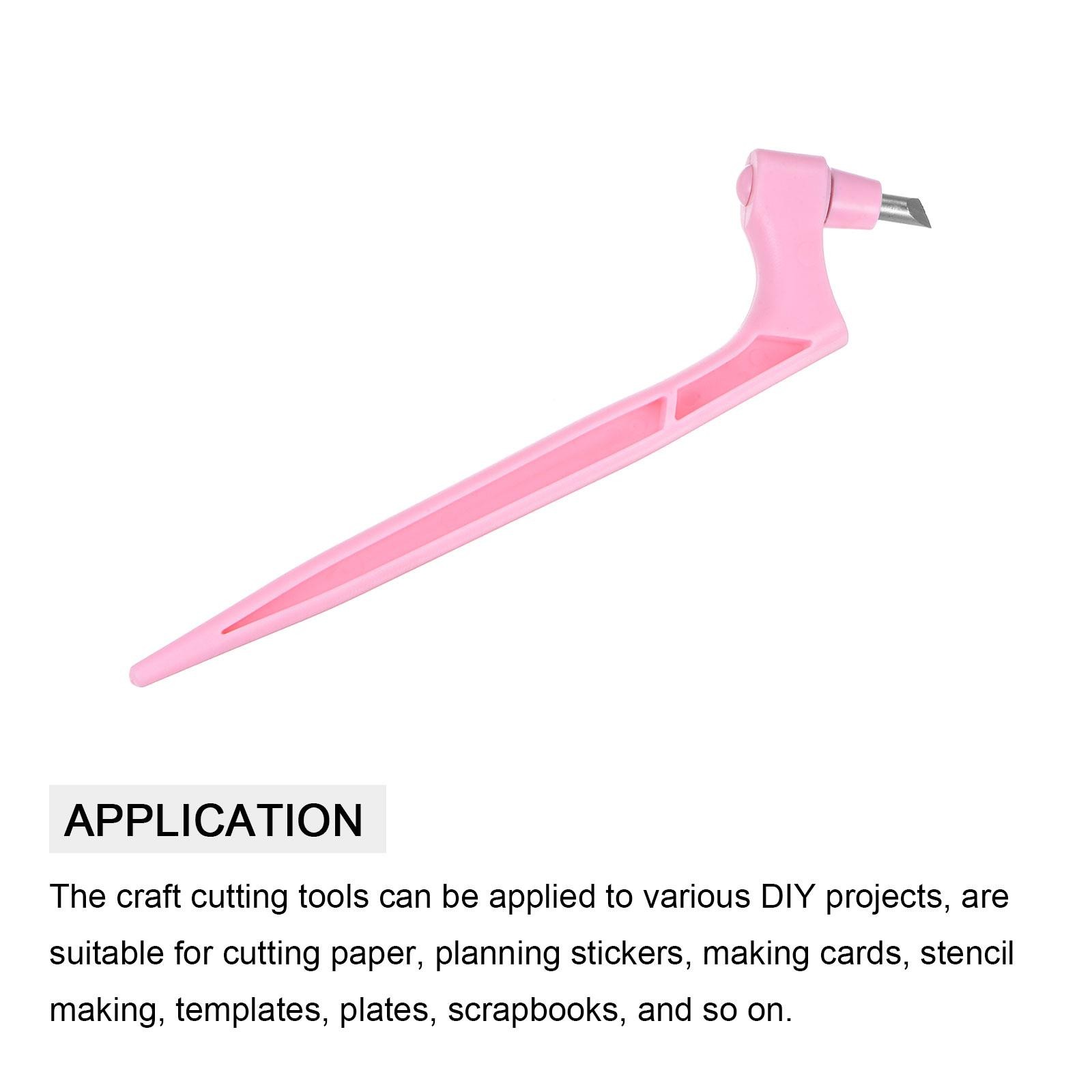 360 Degree Rotating Craft Cutting Tools with 15 30 45 Degree Blade Pink