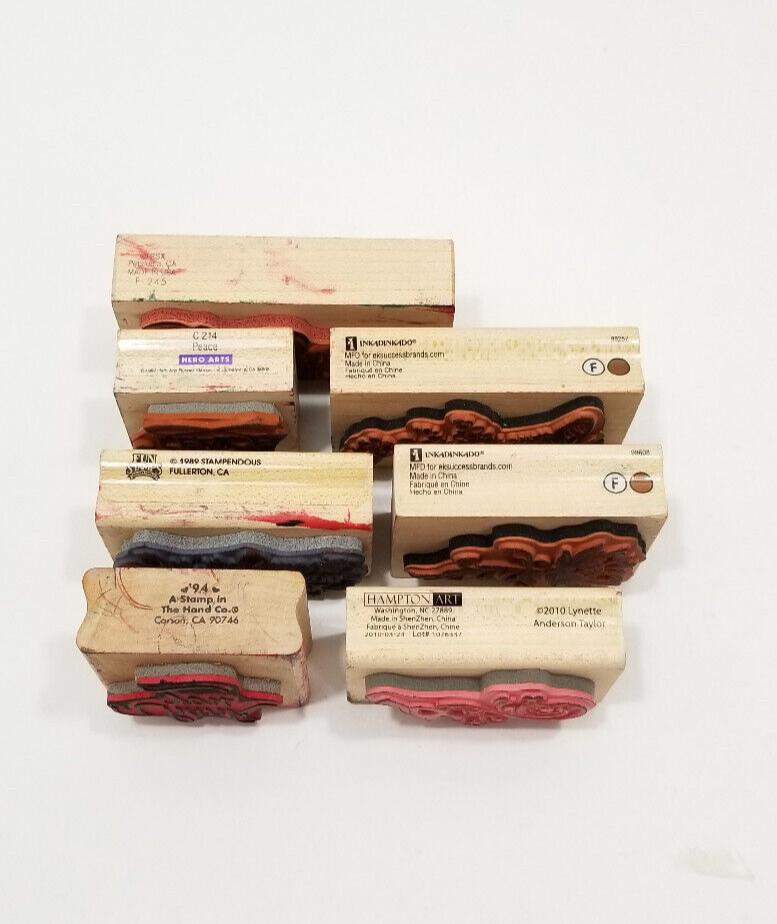 Lot of 31 Wood Mounted Rubber Stamps Crafting Mixed Nativity Silhouette Greeting