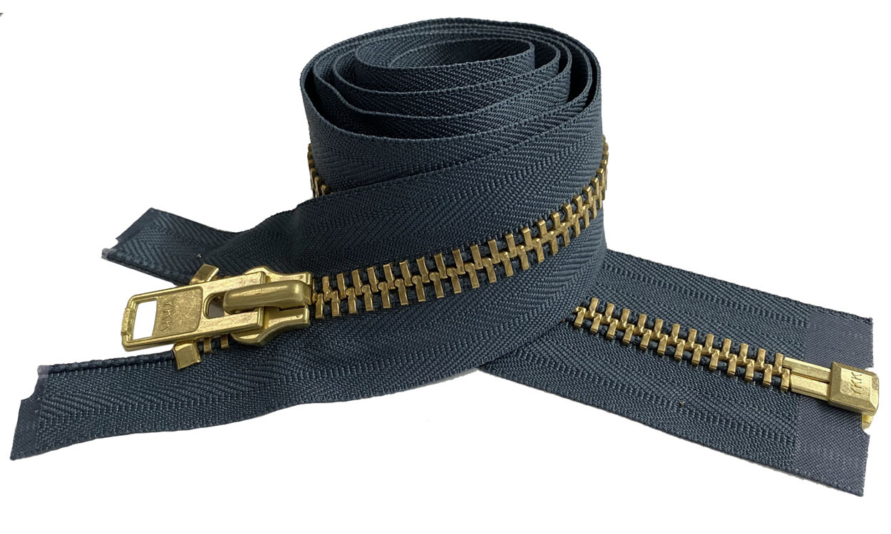 YKK #10 Brass Metal Separating Zippers Extra Heavy- Duty Jacket Made in USA