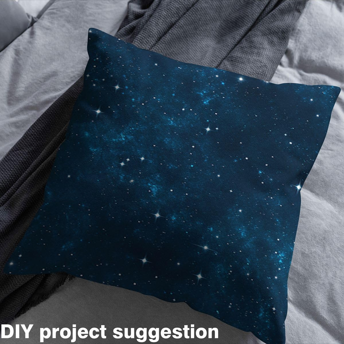 Galaxy Upholstery Fabric by the Yard, Outer Space Starry Sky Indoor Outdoor