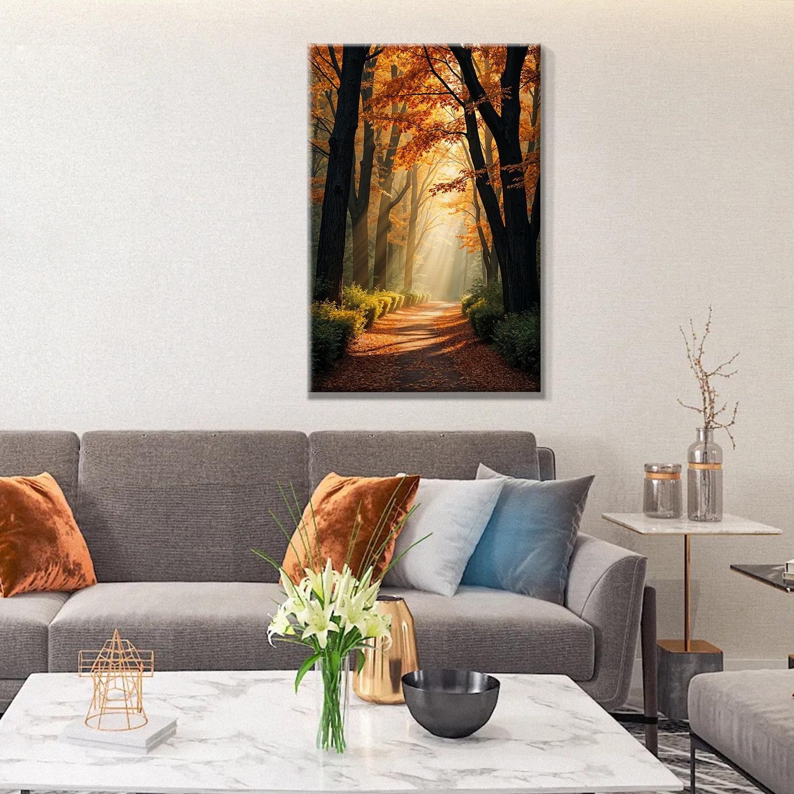 Paint by Numbers Kit for Adults with Frame Forest Paint by Number with Easel …