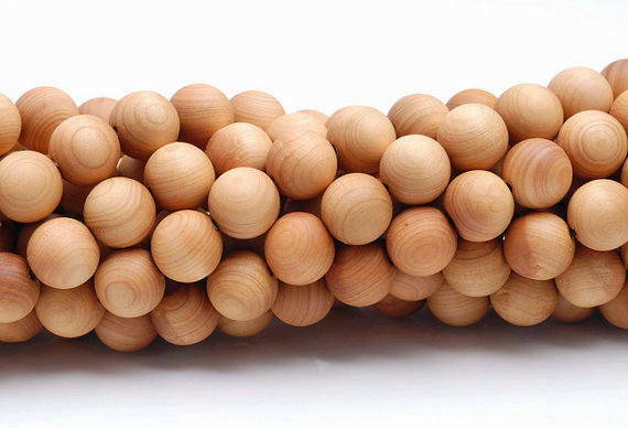 6mm 108PCS Aromatic Thuja Sutchuenensis Mala Beads Round (90182444-391)