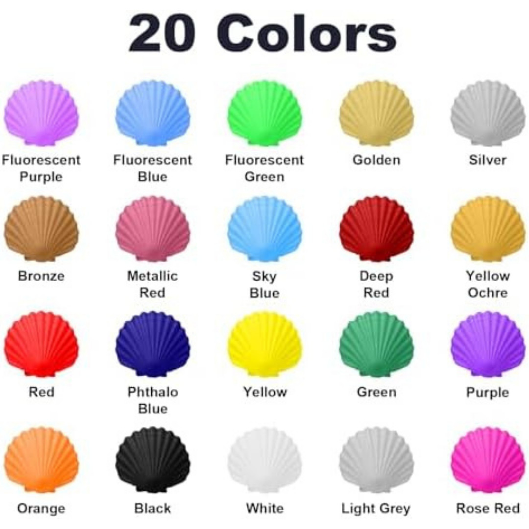 FansArriche Airbrush Paint Set, 20 Colors Acrylic Air brush Paint Kit, Ready…