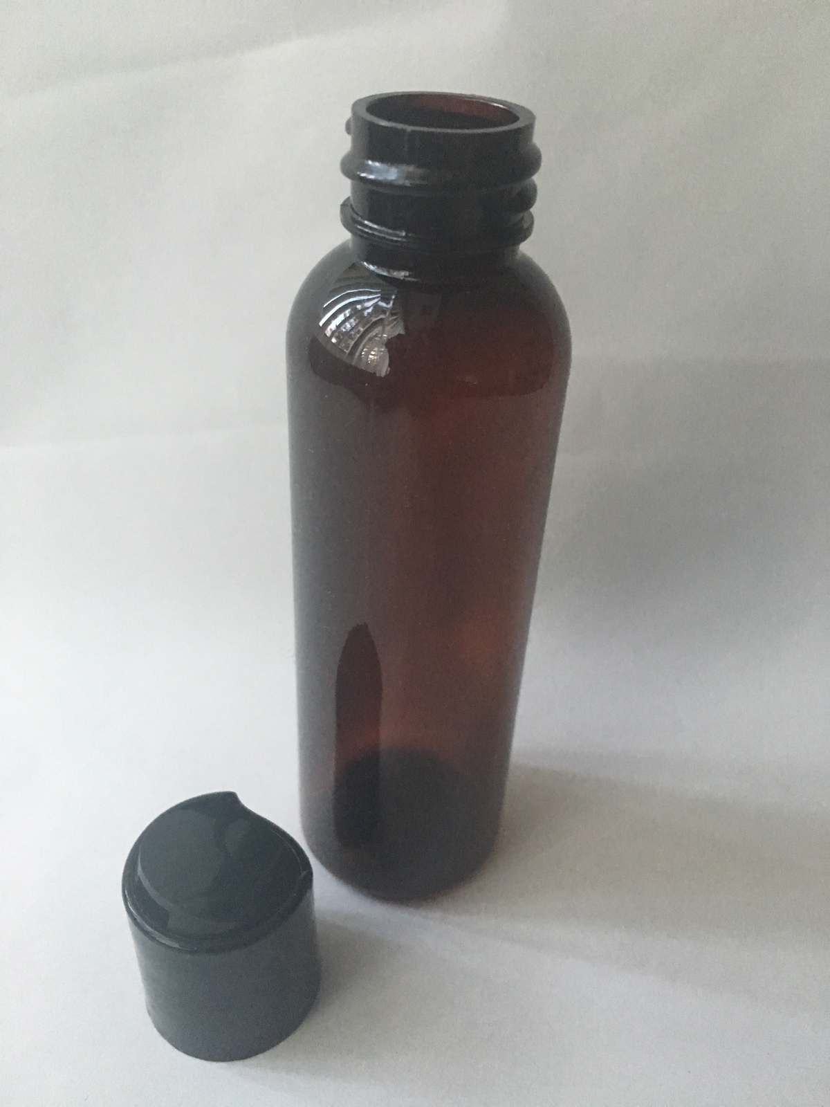 High Quality Amber PET Plastic Treatment Bottle Set-2 oz (12)