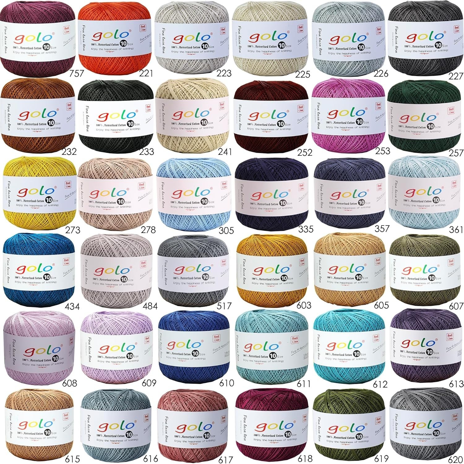 Smooth Mercerized Cotton Thread Size 10 (250 Yards) – Eco-Friendly Craft Yarn