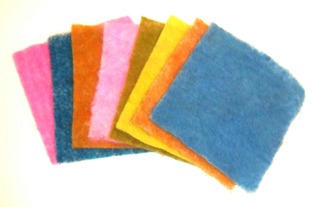 Multicolor Needle Felting Spinning Wool Fiber Roving 2.9 oz. Total – NEW (#47)