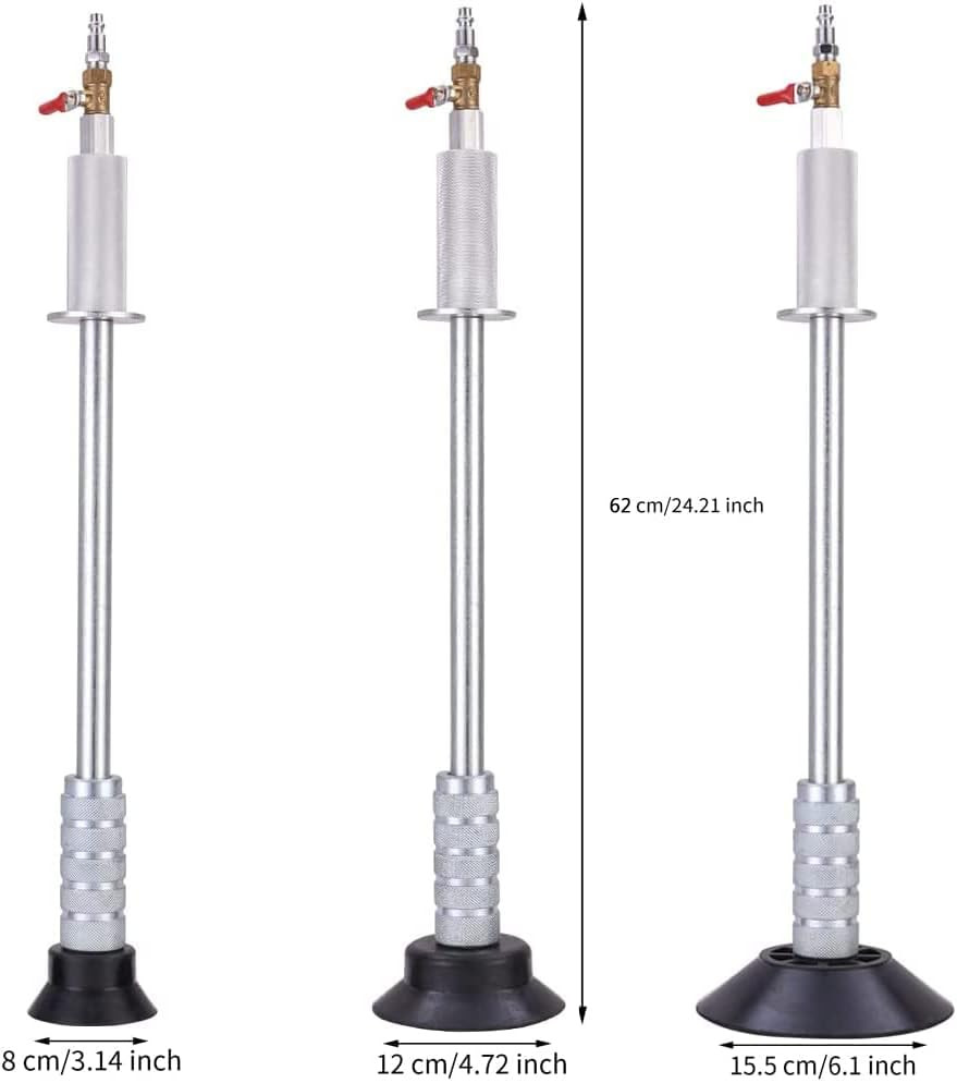 Upgraded Car Dent Air Pneumatic Dent Puller Car Auto Body Repair 3PCS Suction Cu