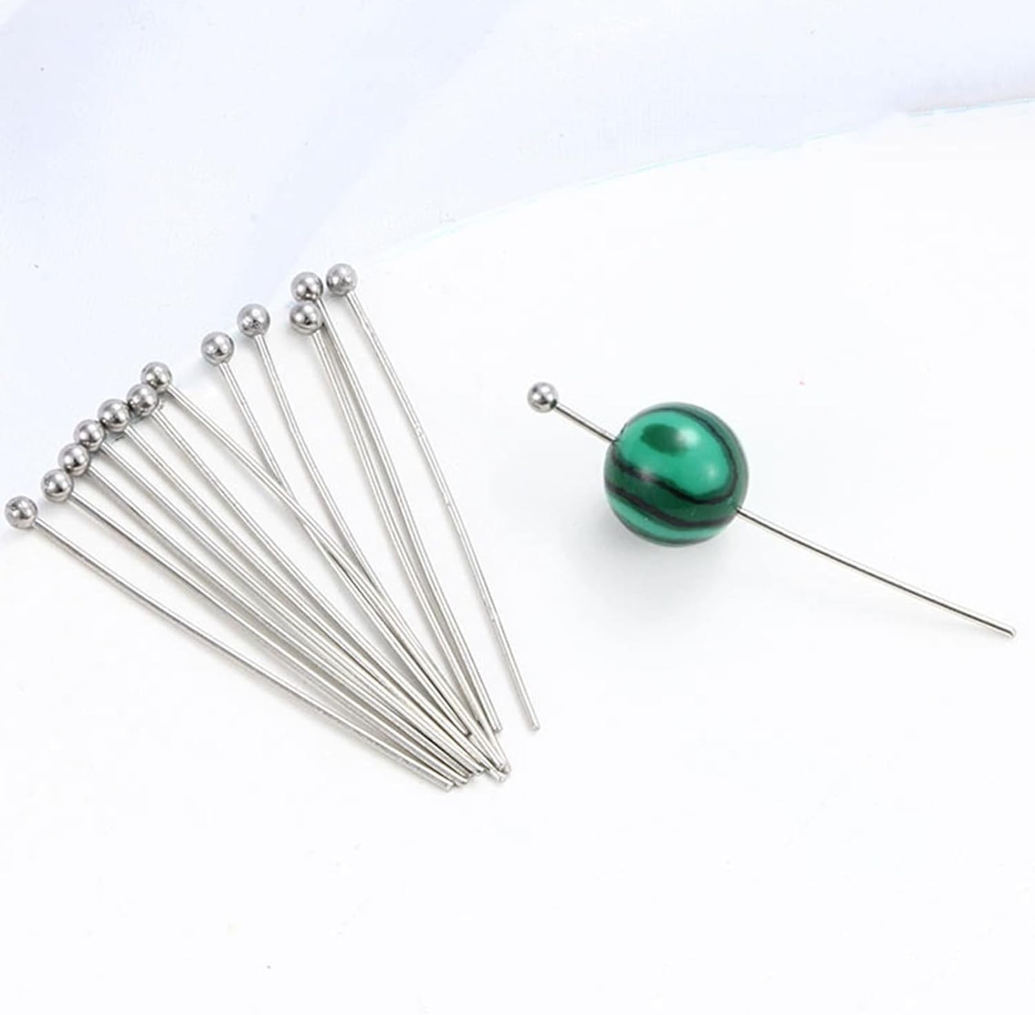 Silver Plated Quality Brass Ball Head Pins for Jewelry Making, Earrings – Hypoal