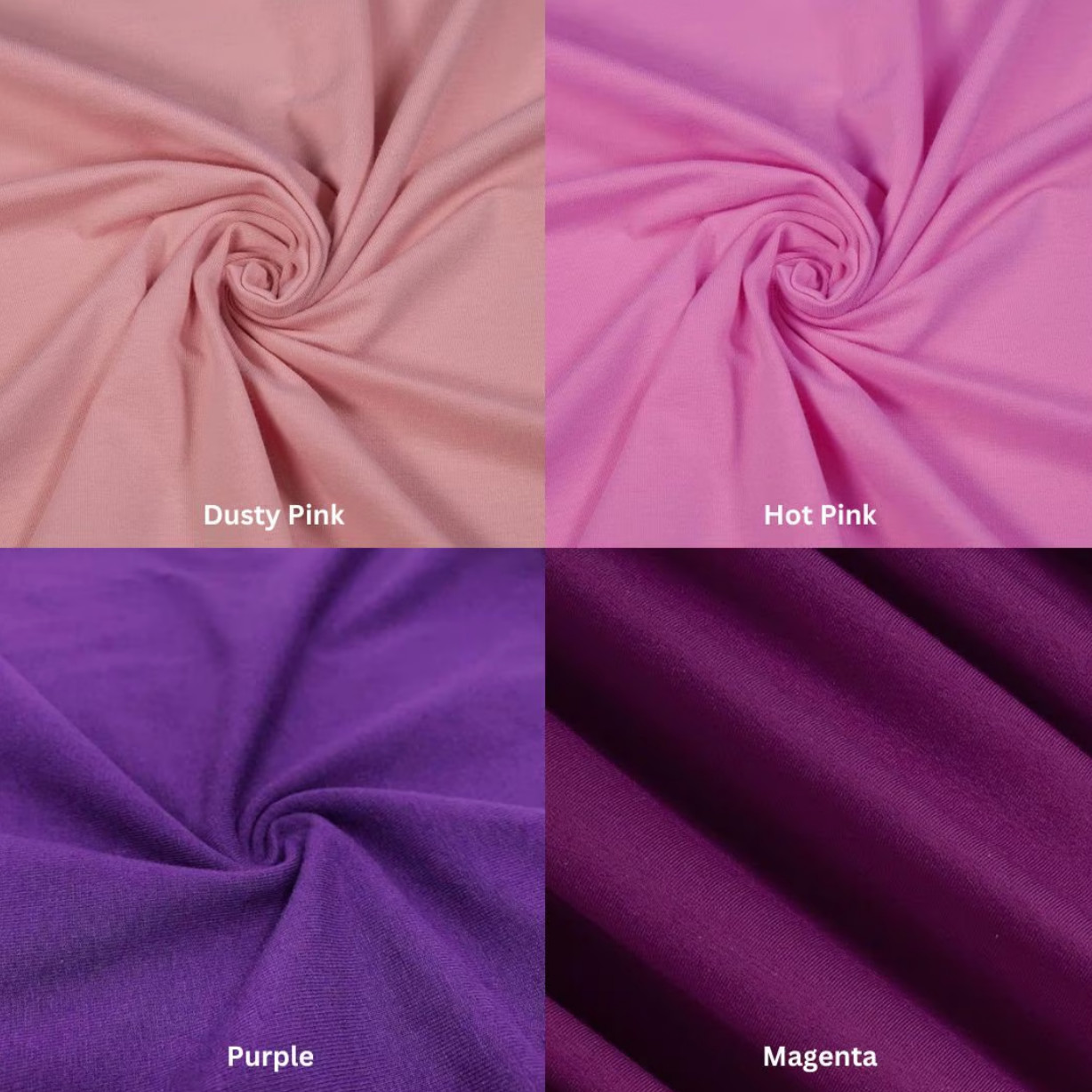 FabricLA | 12 oz Cotton Spandex Jersey Knit by the yard | 4 Way Stretch Fabric