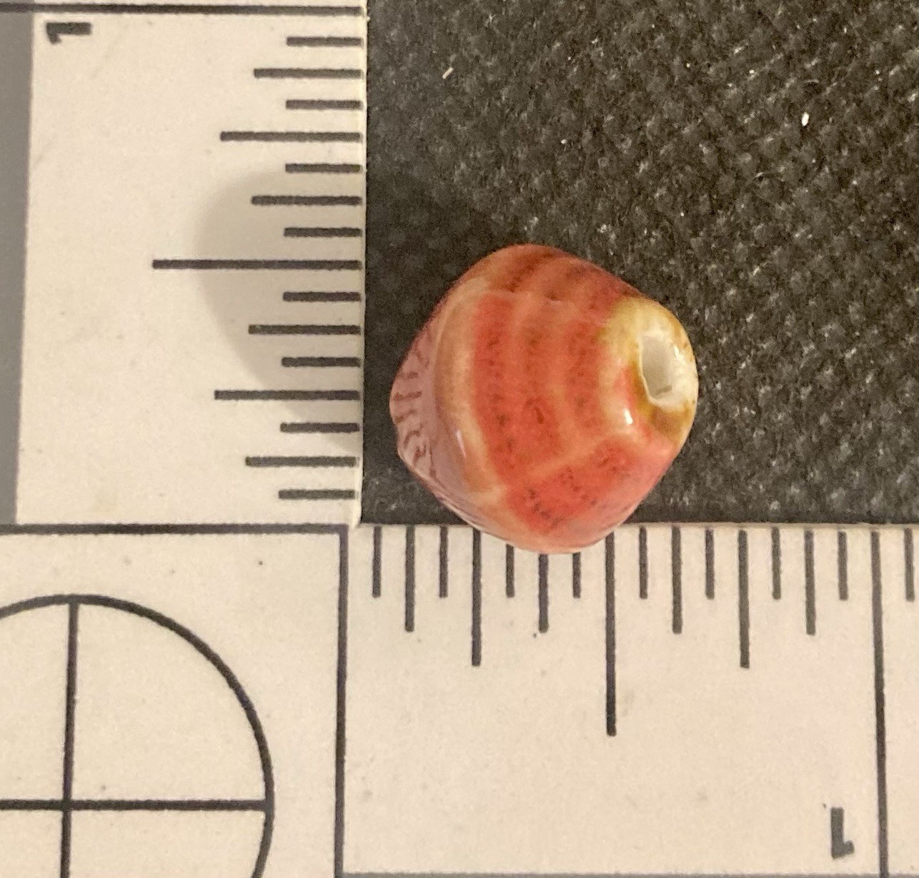 Multicolor Beehive Shaped Ceramic 14 mm Beads Lot of 30