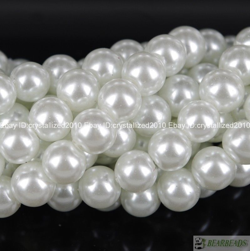 5 Strands Wholesale Top Quality Czech Glass Pearl Round Bead 3mm 4mm 6mm 8mm 16″