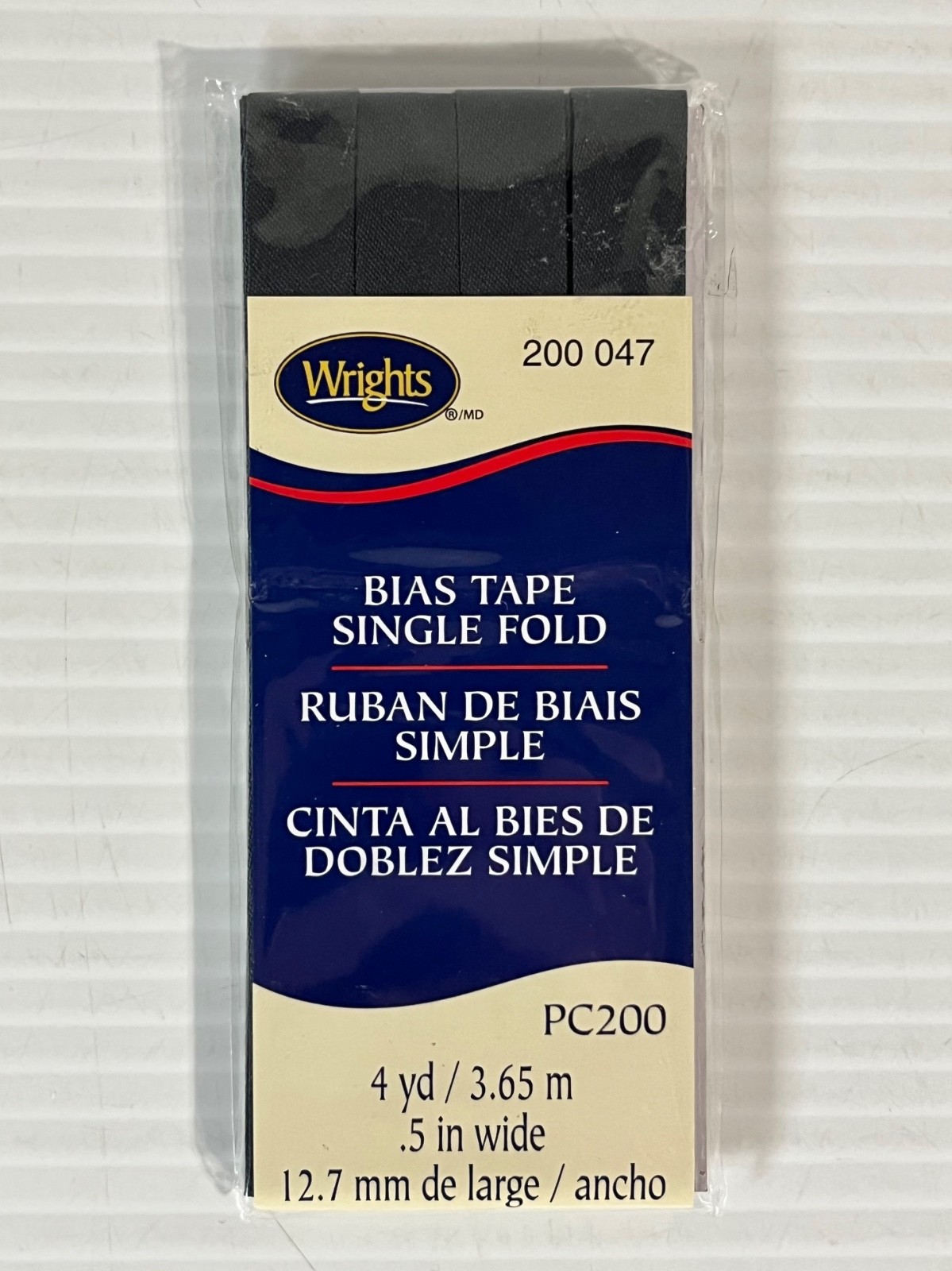Wrights Bias Tape Single Fold PC200 ~ 4yd x 0.5″ Various Colors NEW