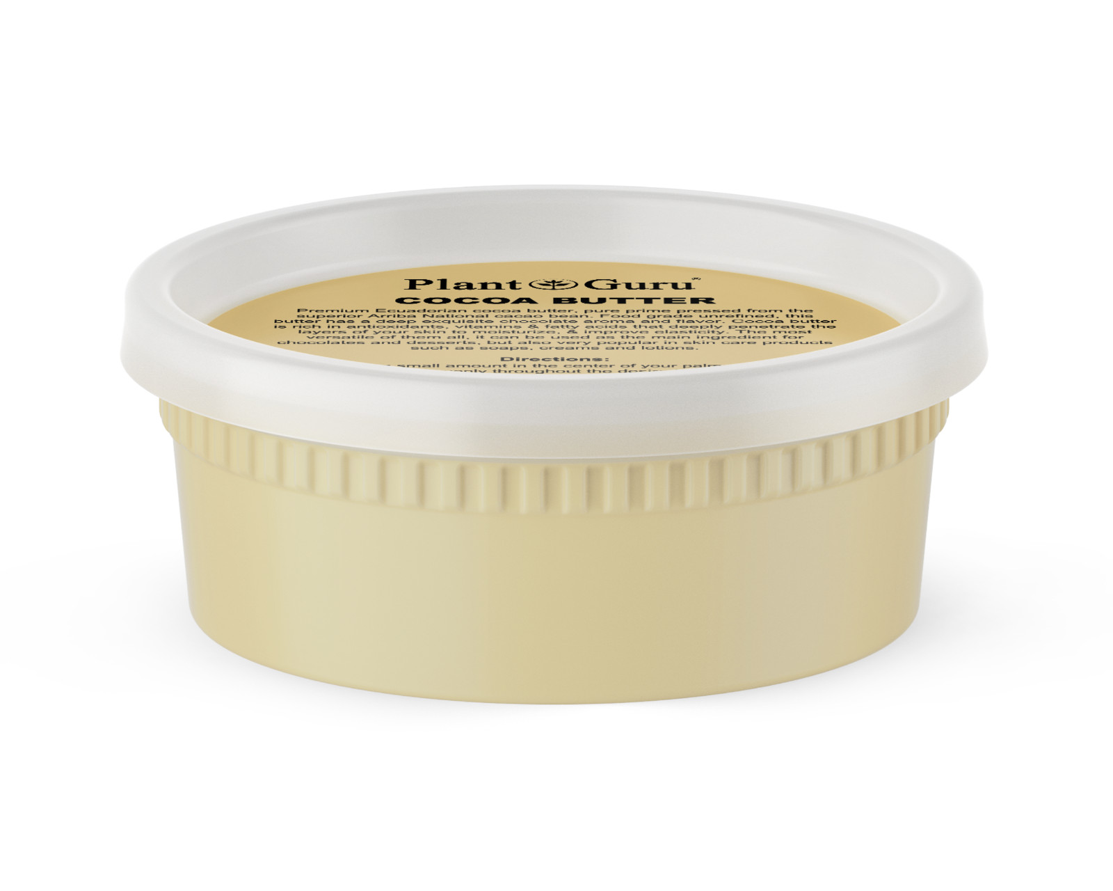 Raw Cocoa Butter 8 oz. 100% Pure Natural Unrefined Organic FOOD GRADE Cacao Bean