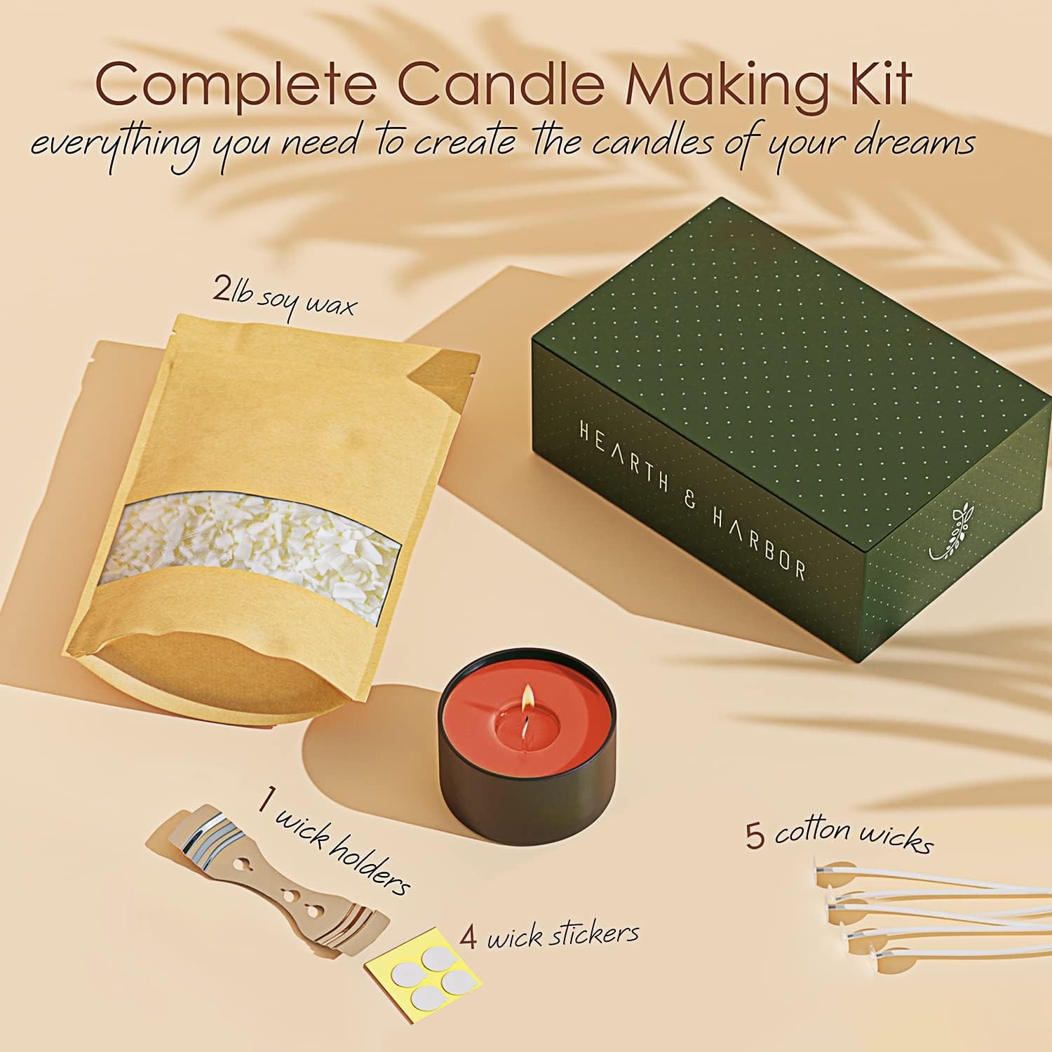Eco-Friendly Organic Soy Candle Making Supplies – 2 lbs for Custom Creations
