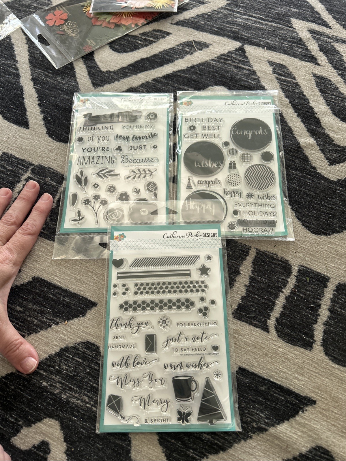 catherine pooler stamps Lot 3 For Everything Birthday Amazing Floral Christmas