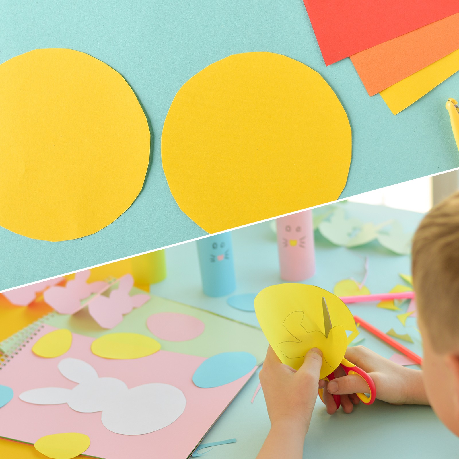 30 PCS Khaki Color Circle Cutouts Paper 7 Inch Round Cutouts
