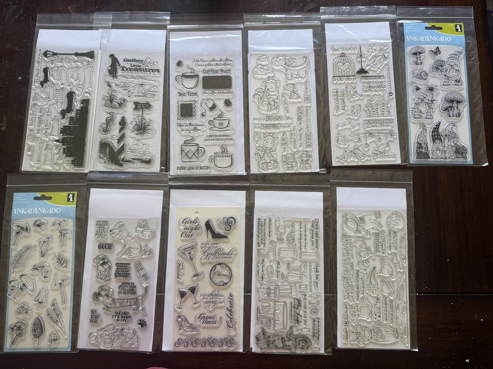 Large Lot Of Clear Stamps