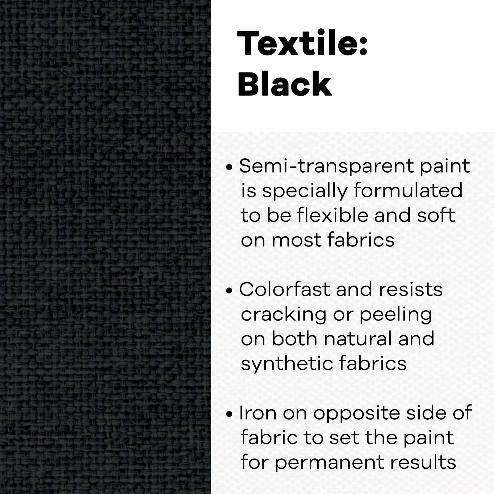 Jacquard Textile Paint 8 Oz Black 8 fluid ounces (Pack of 1),