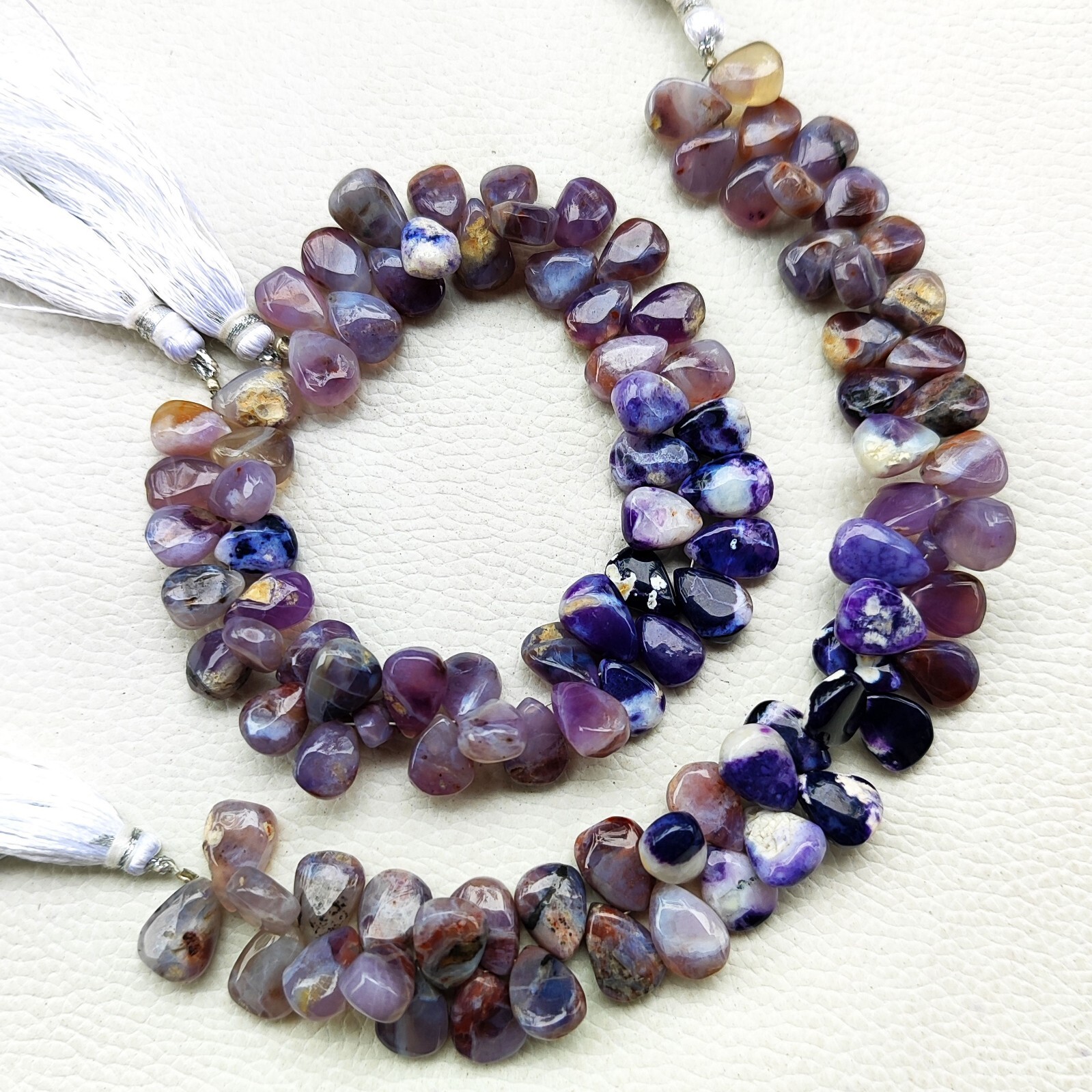 Natural Tiffany Opal Gemstone 12×9 mm Size Smooth Pear Shape Beads 8″ Strand