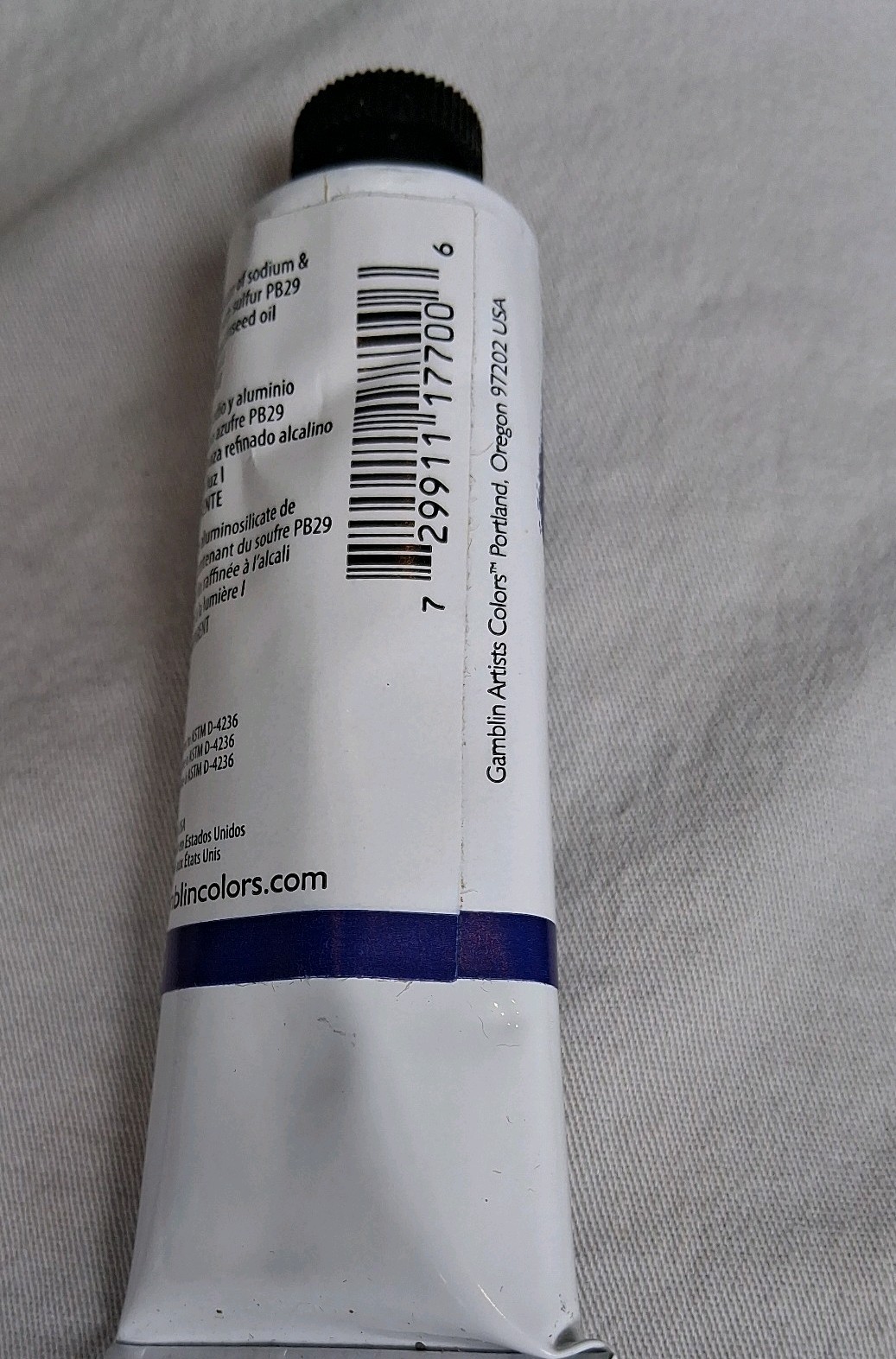 Gamblin 1980 Oil Ultramarine Blue 37Ml