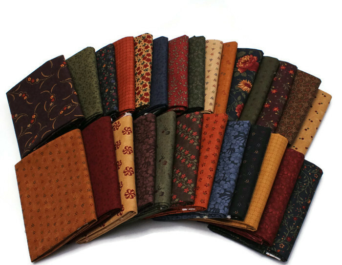 10 Fat Quarters – Kansas Troubles by Moda Calico Floral Flowers Quilting M228.05